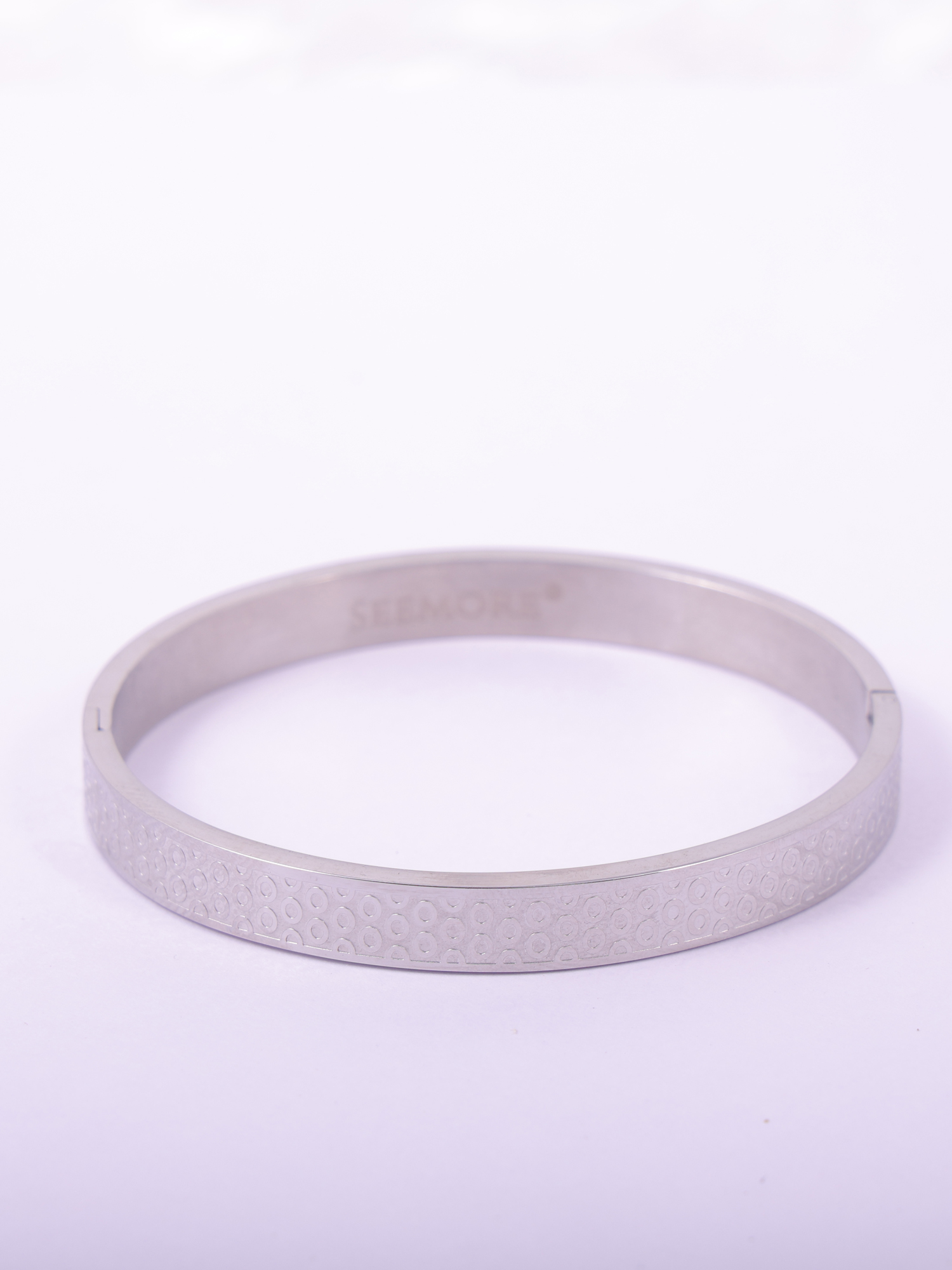 Anti-Tarnish Minimal Geometric Pattern Silver Bracelet