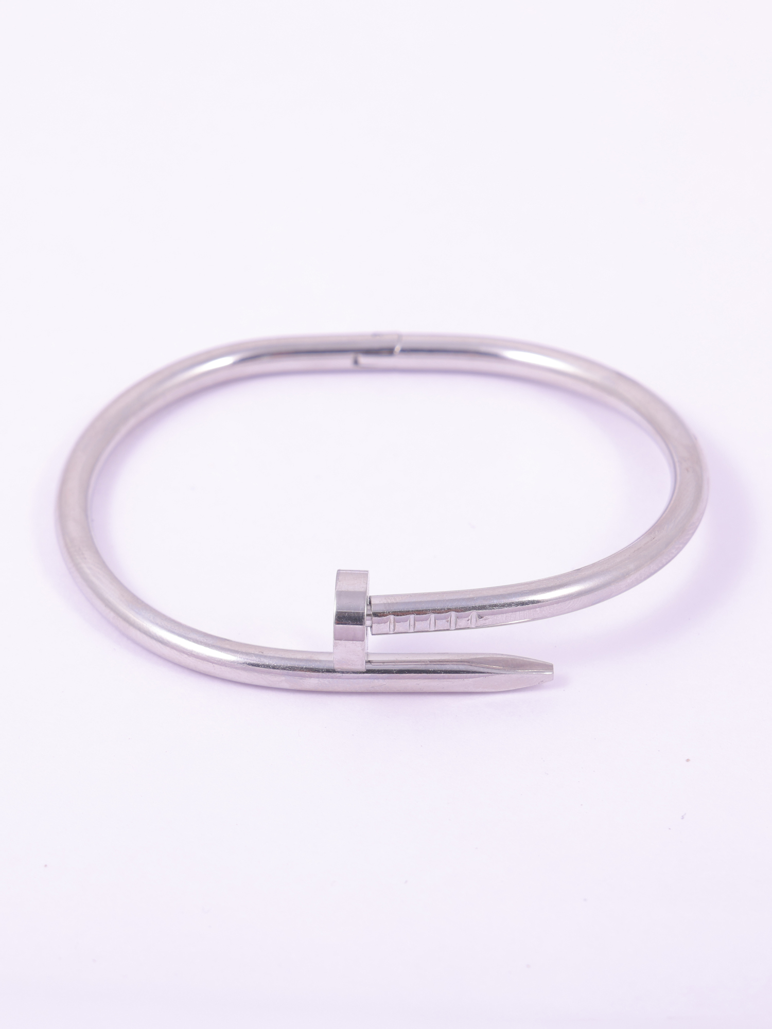 Anti-Tarnish Silver Nail Bracelet