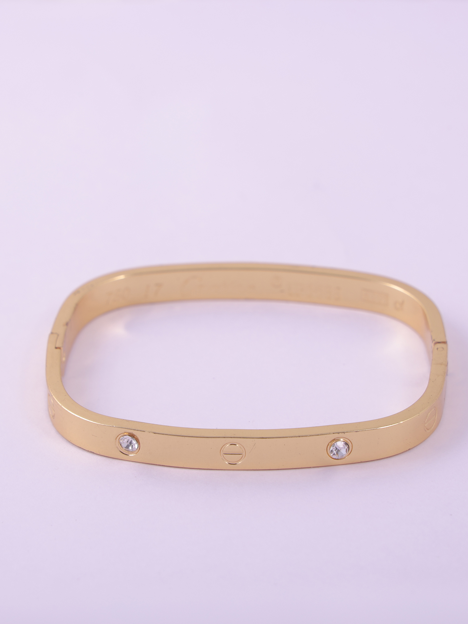 Gold Crystal Stud Anti-Tarnish Bracelet