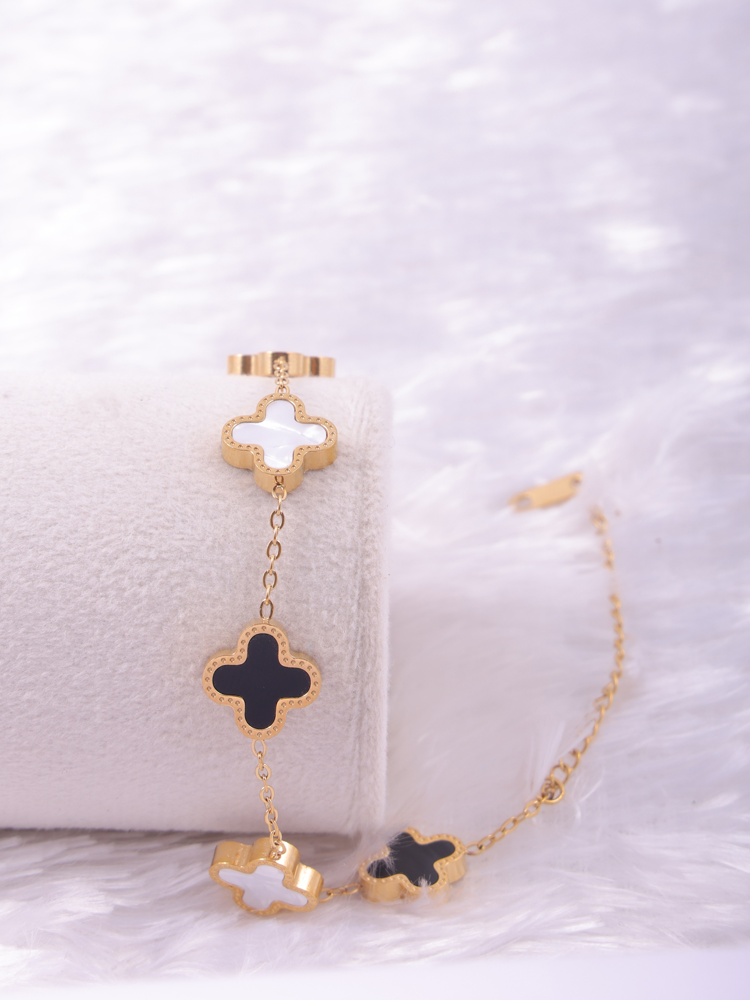 Eterna Clover Duo Anti-Tarnish Bracelet