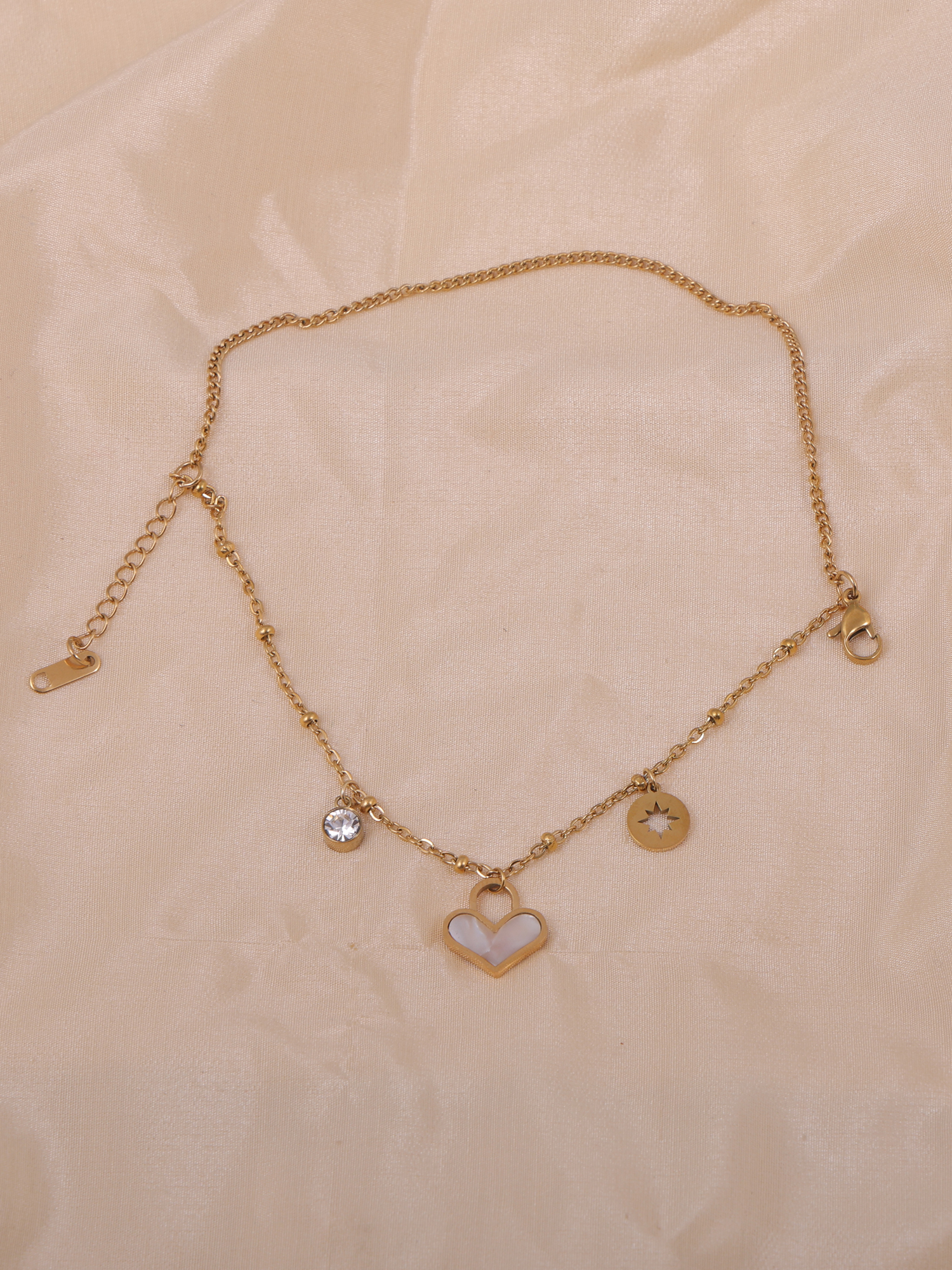 Eterna Heart Glow Multi-Layer Anti-Tarnish Bracelet