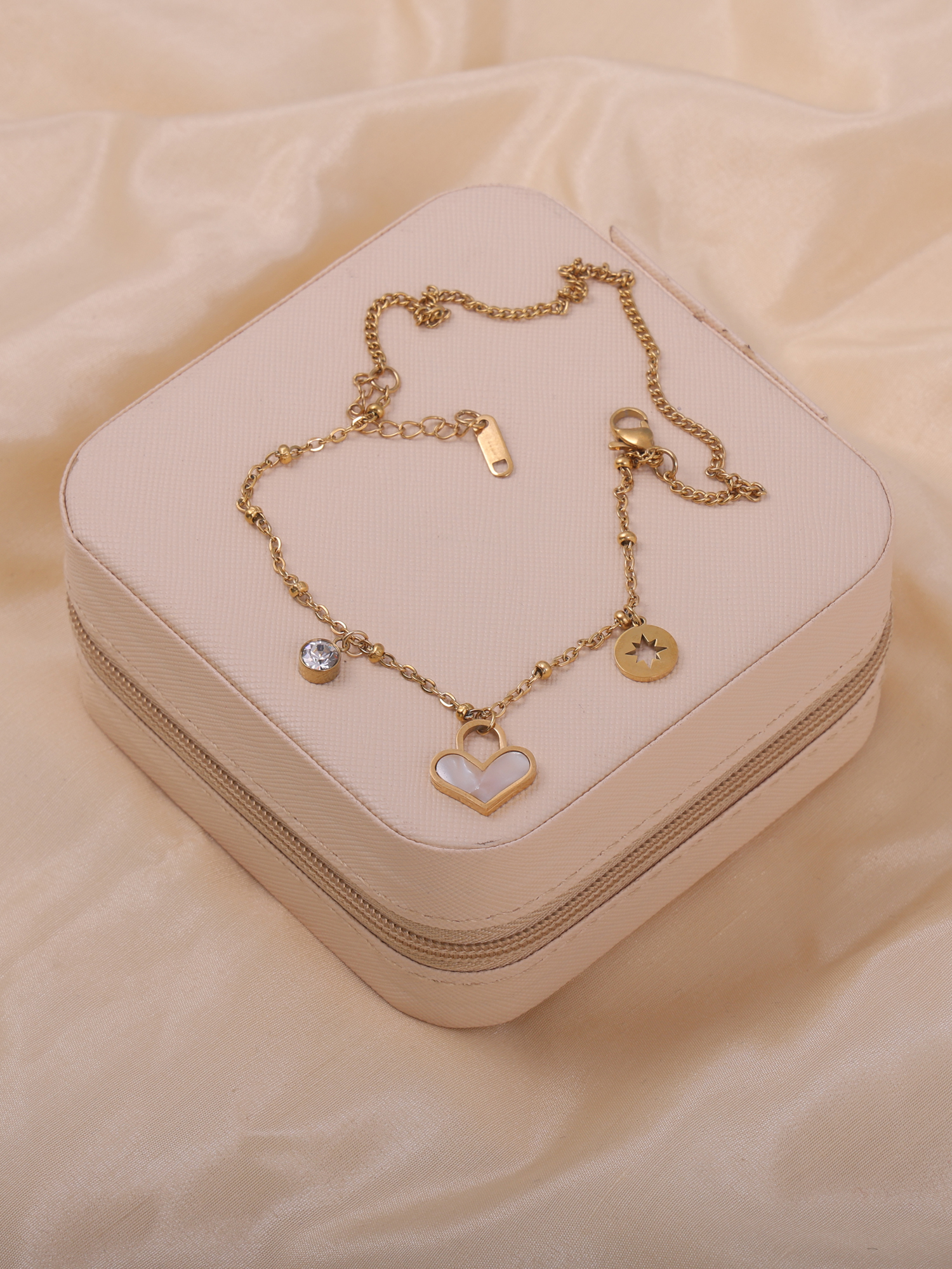 Eterna Heart Glow Multi-Layer Anti-Tarnish Bracelet