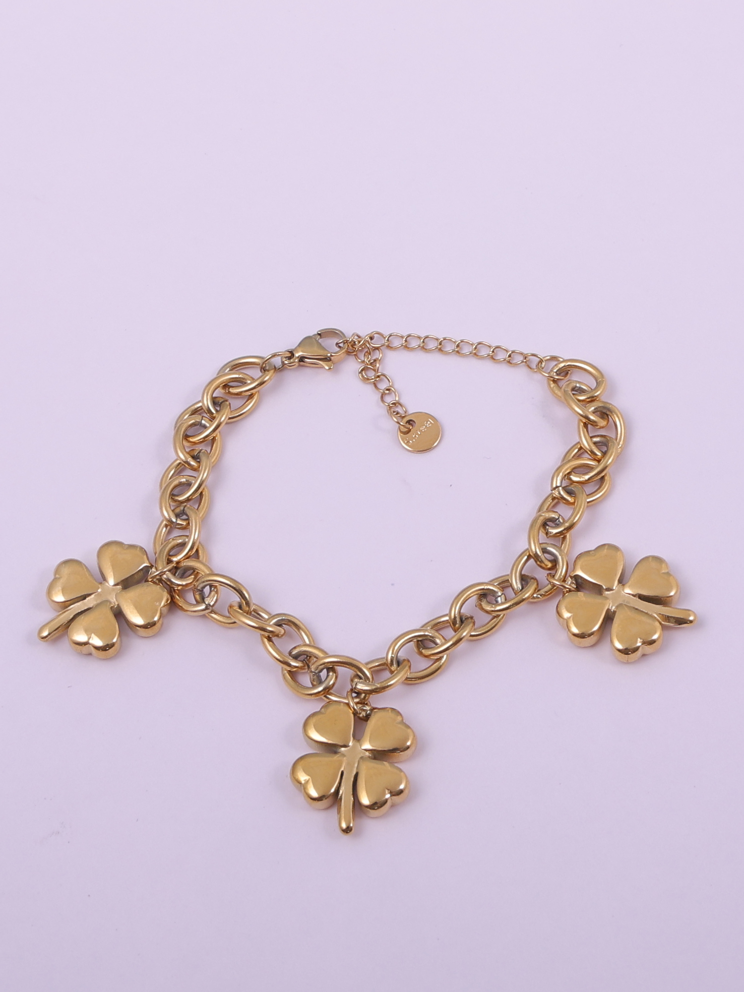 Fortuna Luxe Clover Charm Anti-Tarnish Bracelet