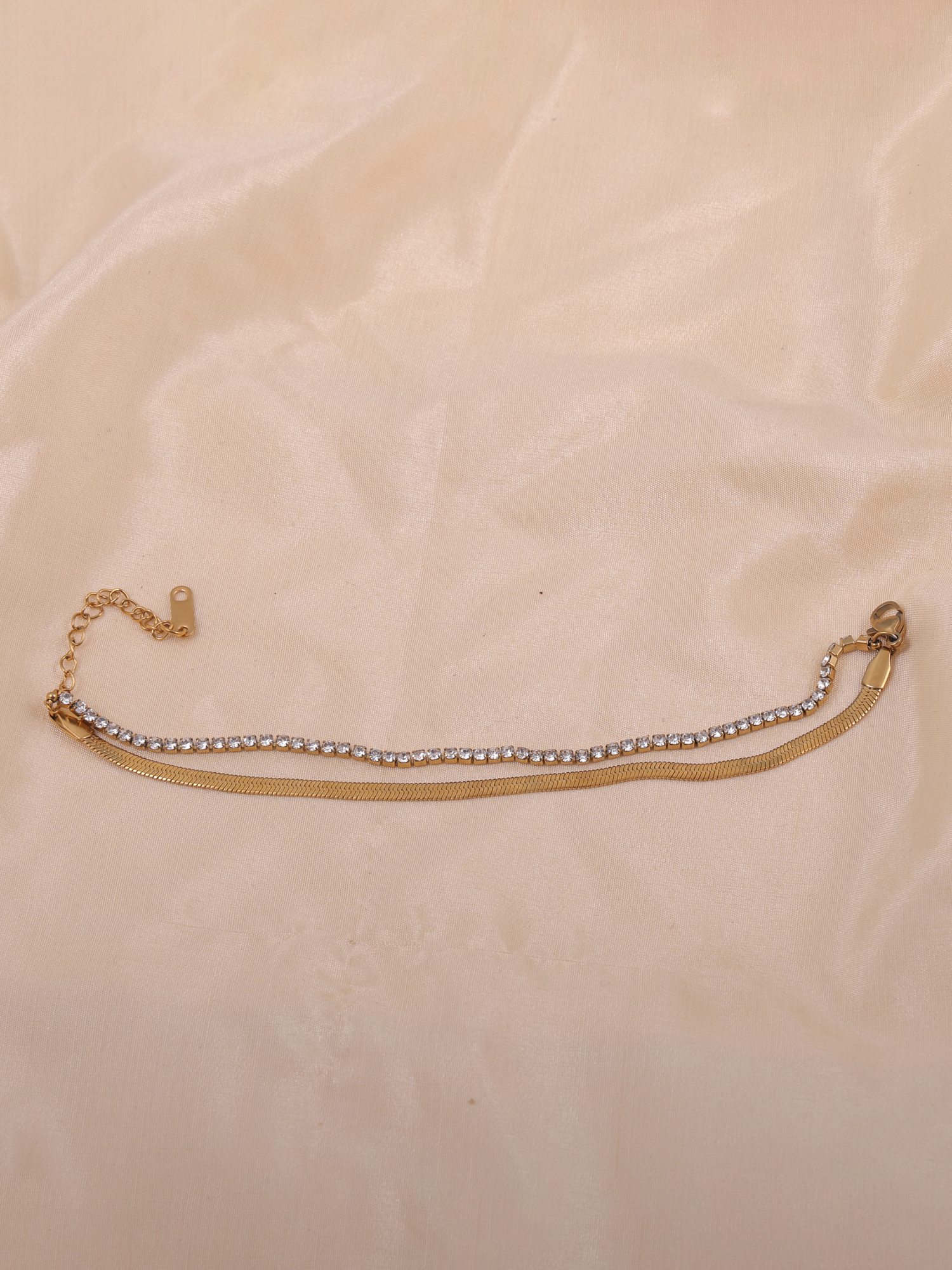 Eterna Luxe Twin Chain Anti-Tarnish Bracelet