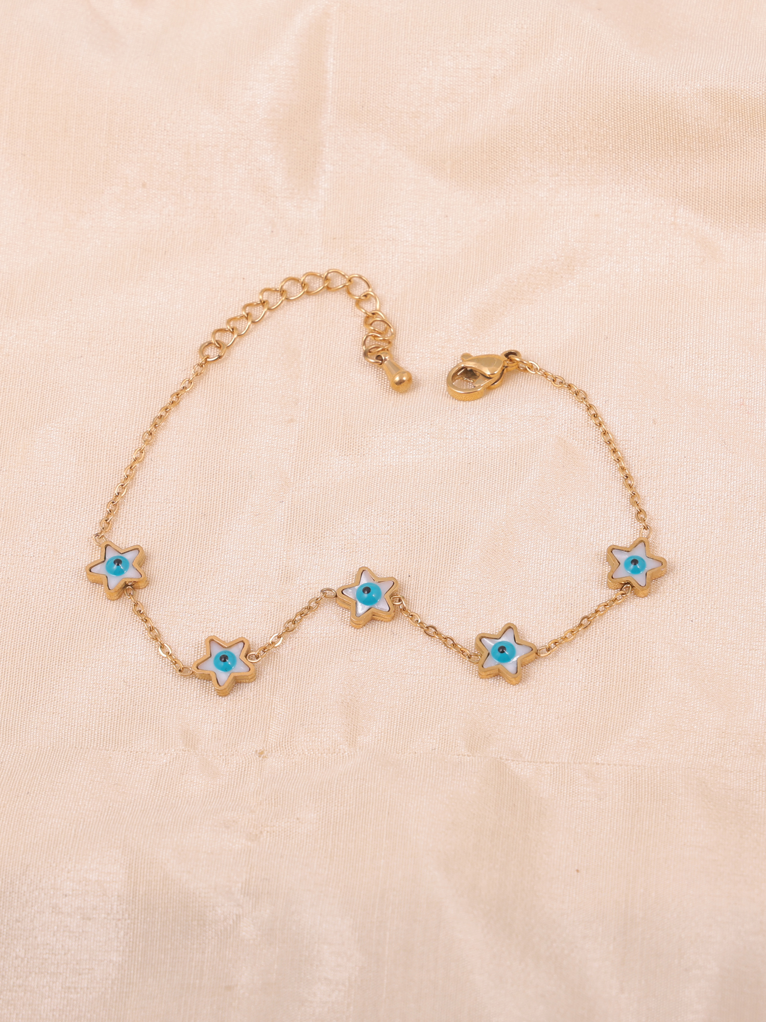 Star Evil Eye Anti Tarnish Bracelet