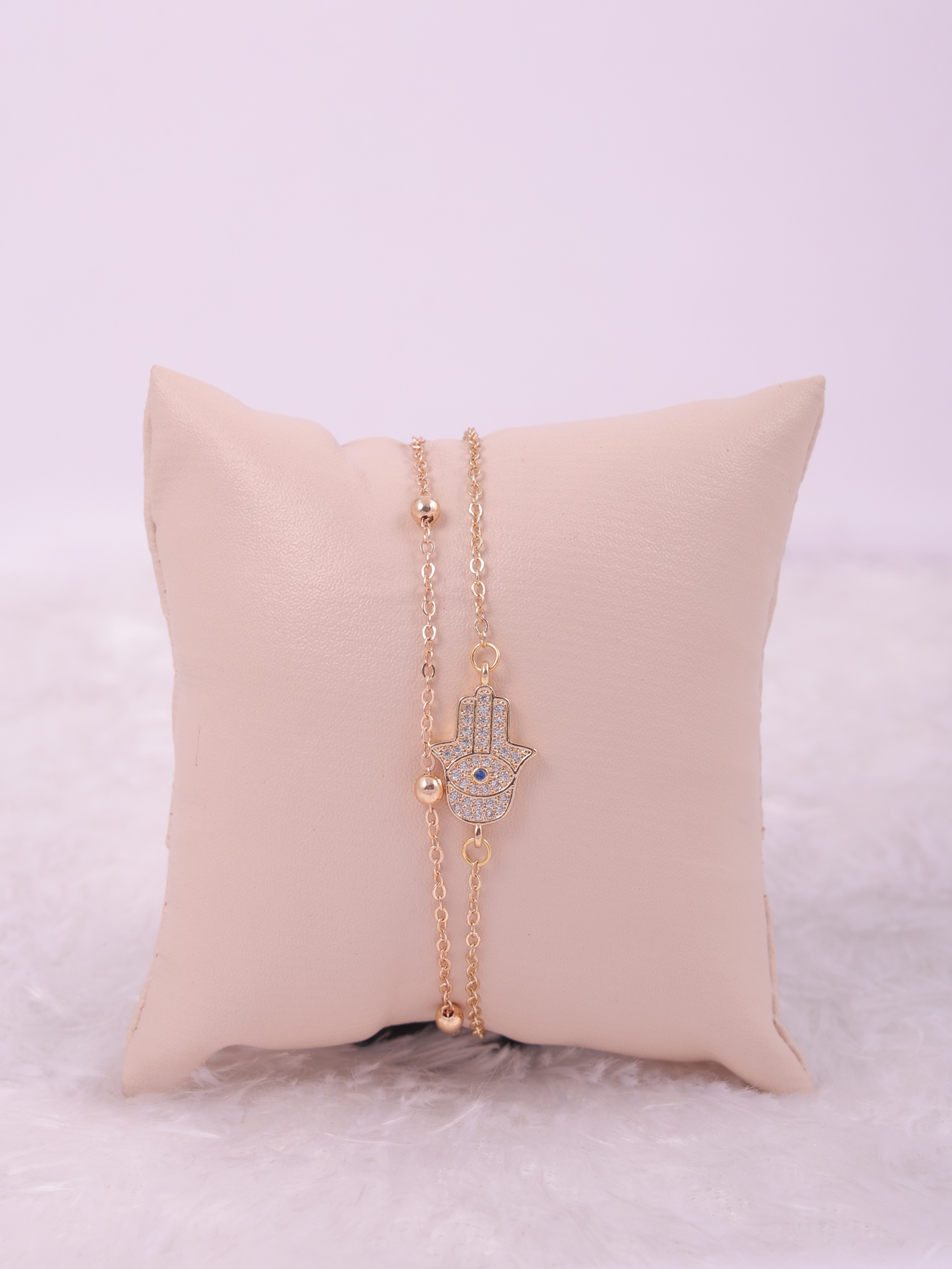 Evil Eye Anti-Tarnish Bracelet with Crystal Protection Charm