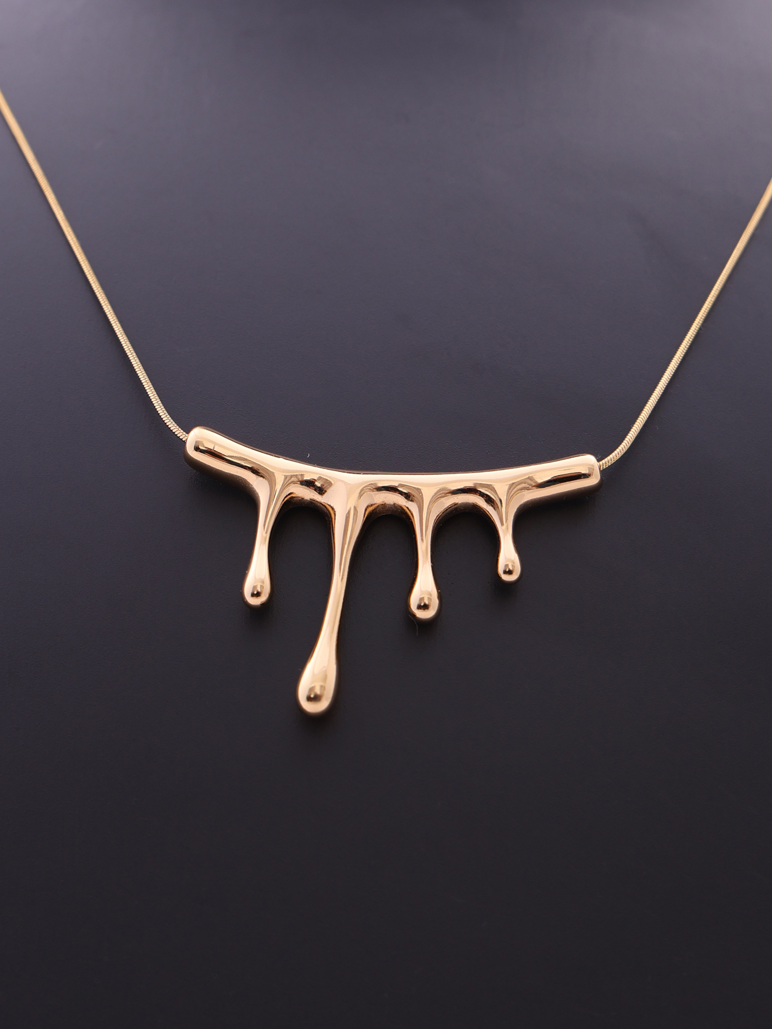 Minimal Gold Drip Anti-Tarnish Necklace