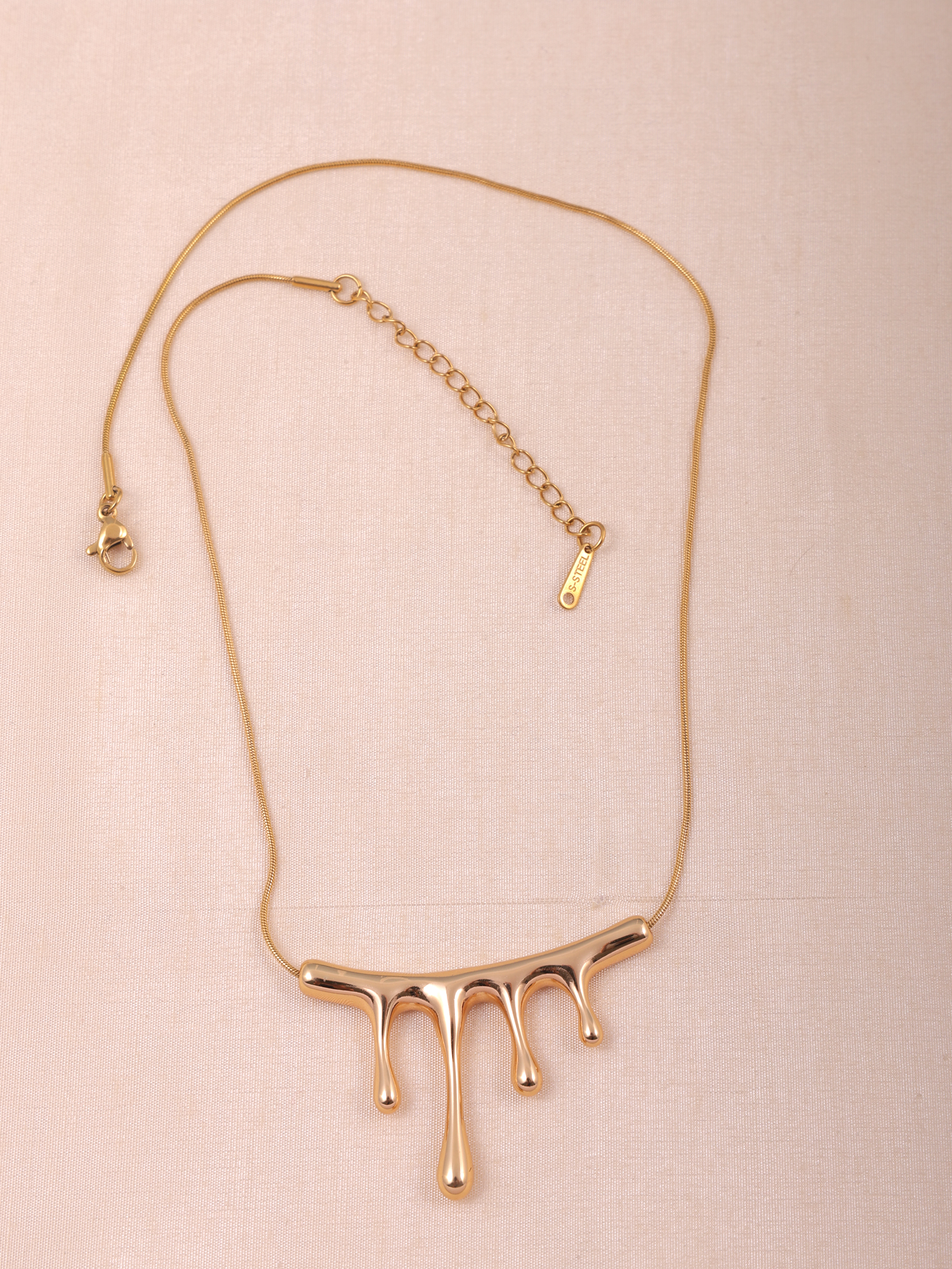 Minimal Gold Drip Anti-Tarnish Necklace