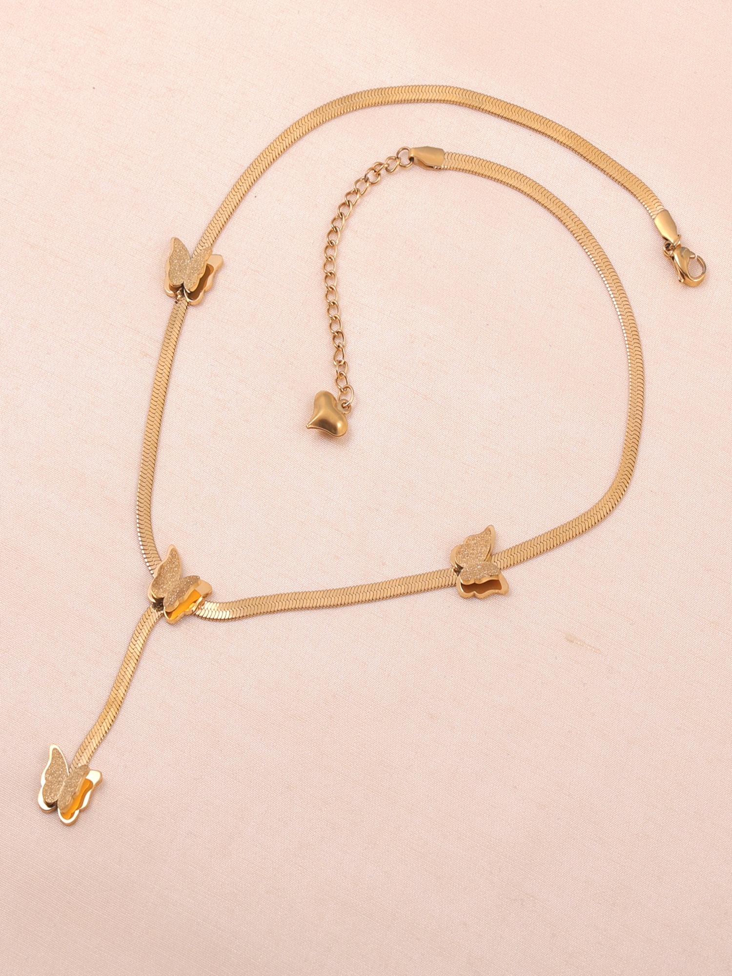 Butterfly Drop Statement Anti-Tarnish Necklace