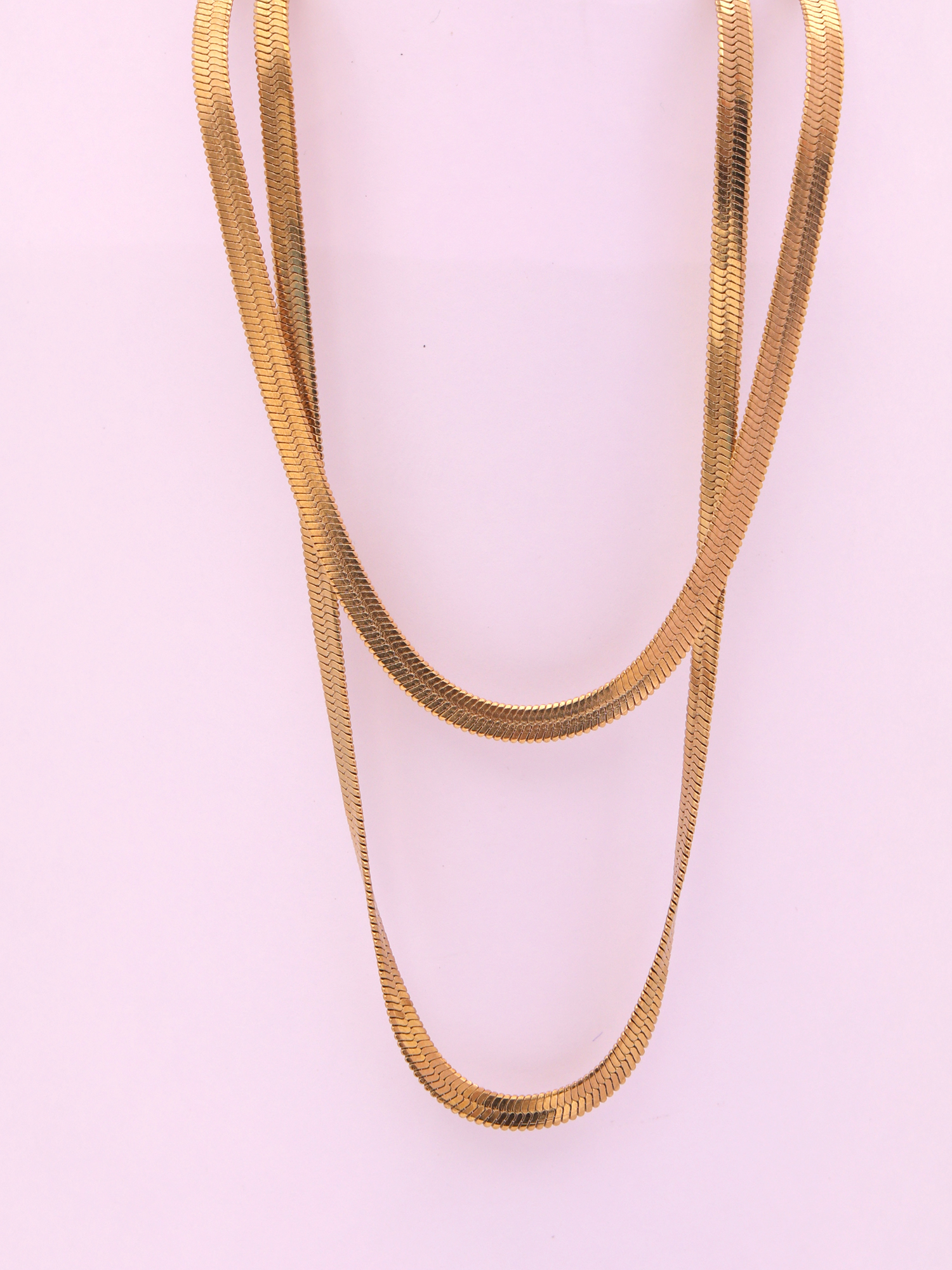 Double Layer Snake Chain Anti-Tarnish Necklace