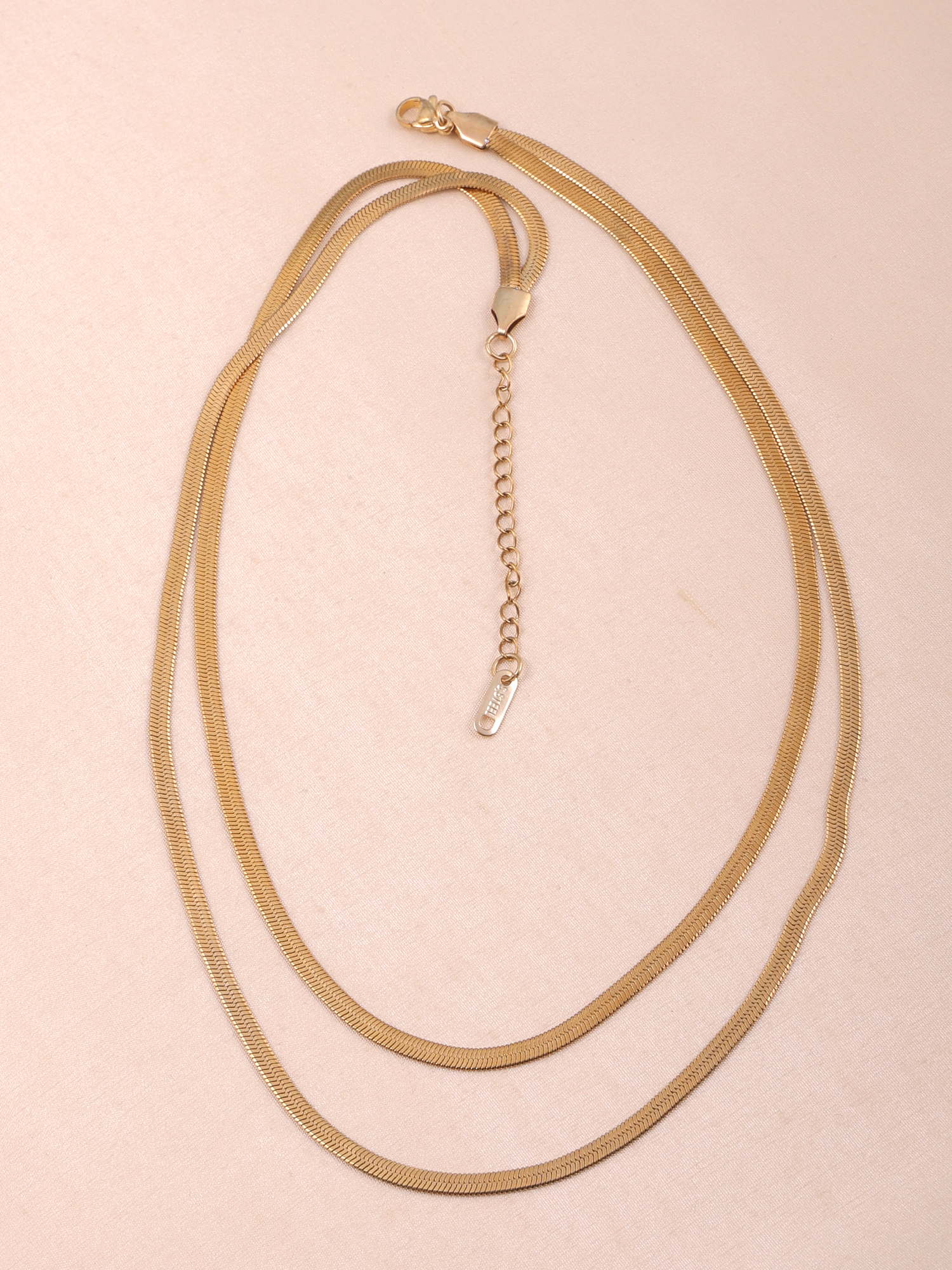 Double Layer Snake Chain Anti-Tarnish Necklace