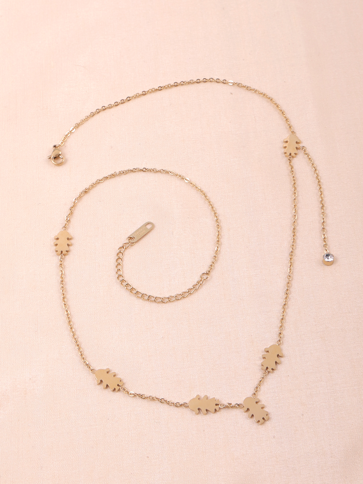Mini Charm Drop Necklace – Anti-Tarnish Gold Playful Layered Chain