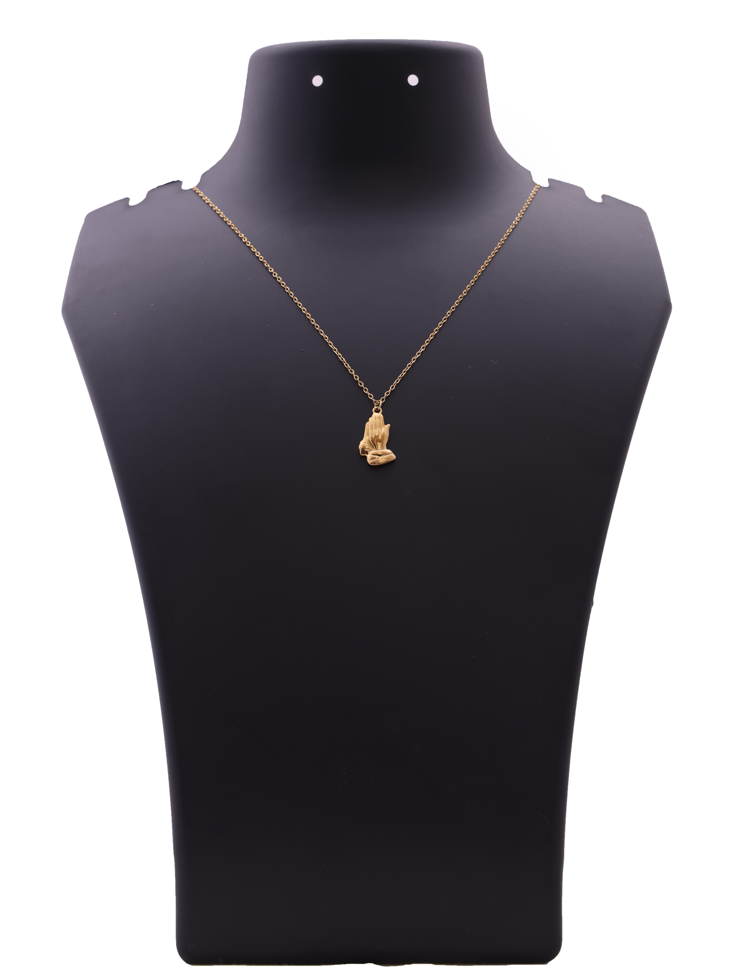 Divine Prayer Pendant Necklace – Anti-Tarnish Gold Spiritual Charm