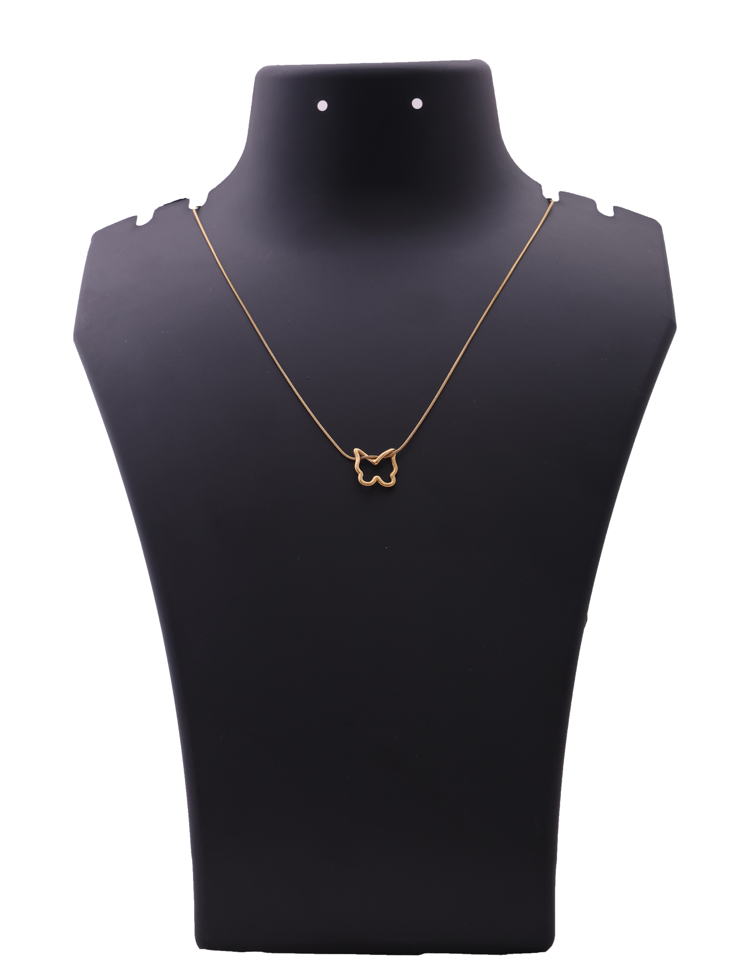 Minimal Butterfly Outline Anti-Tarnish Necklace