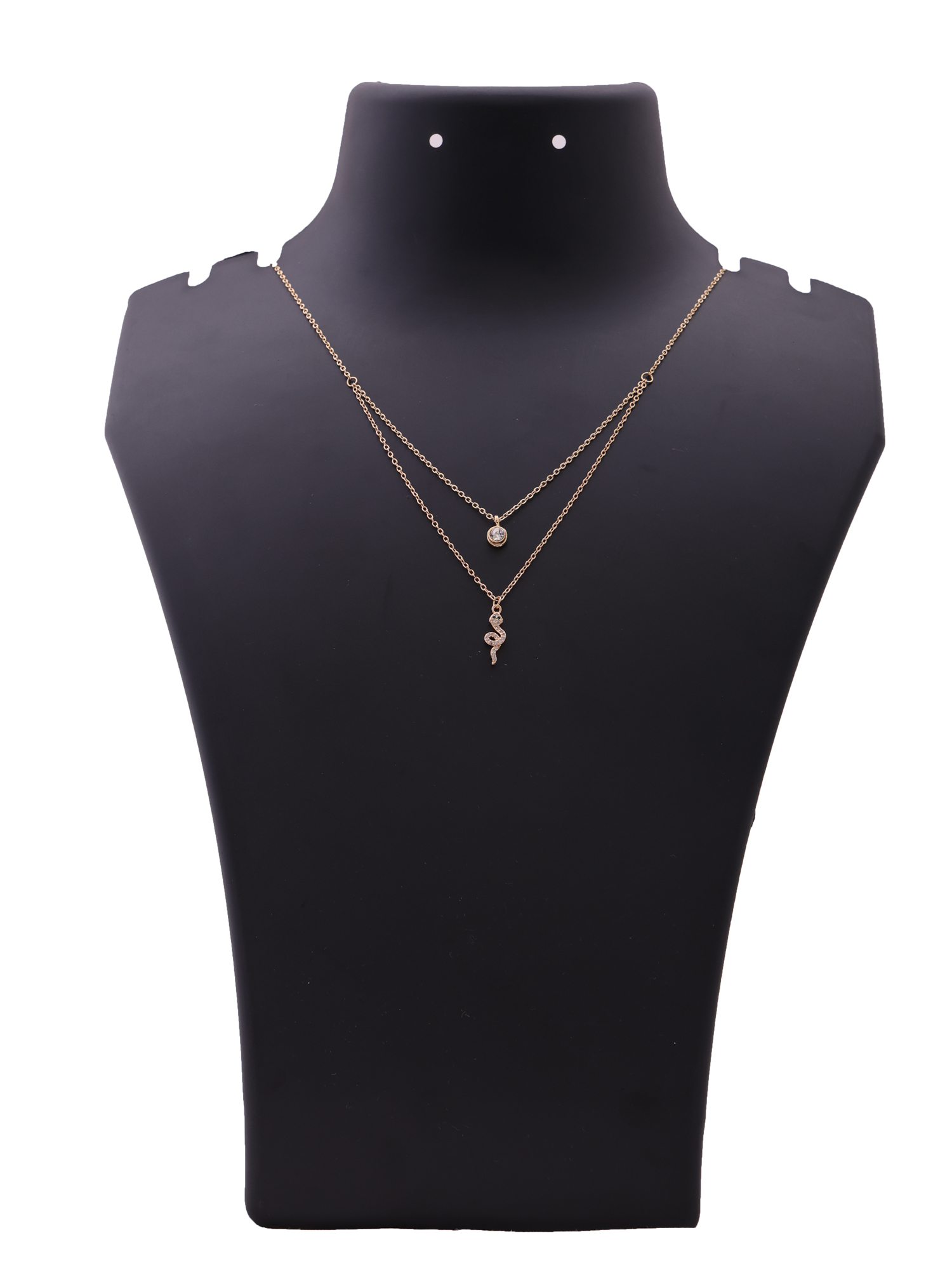 Serpentine Glow Double-Layer Anti-Tarnish Necklace