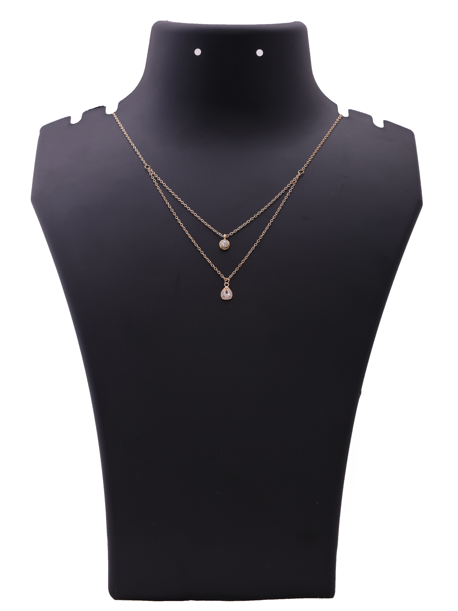 Celeste Drop Double-Layer Anti-Tarnish Necklace