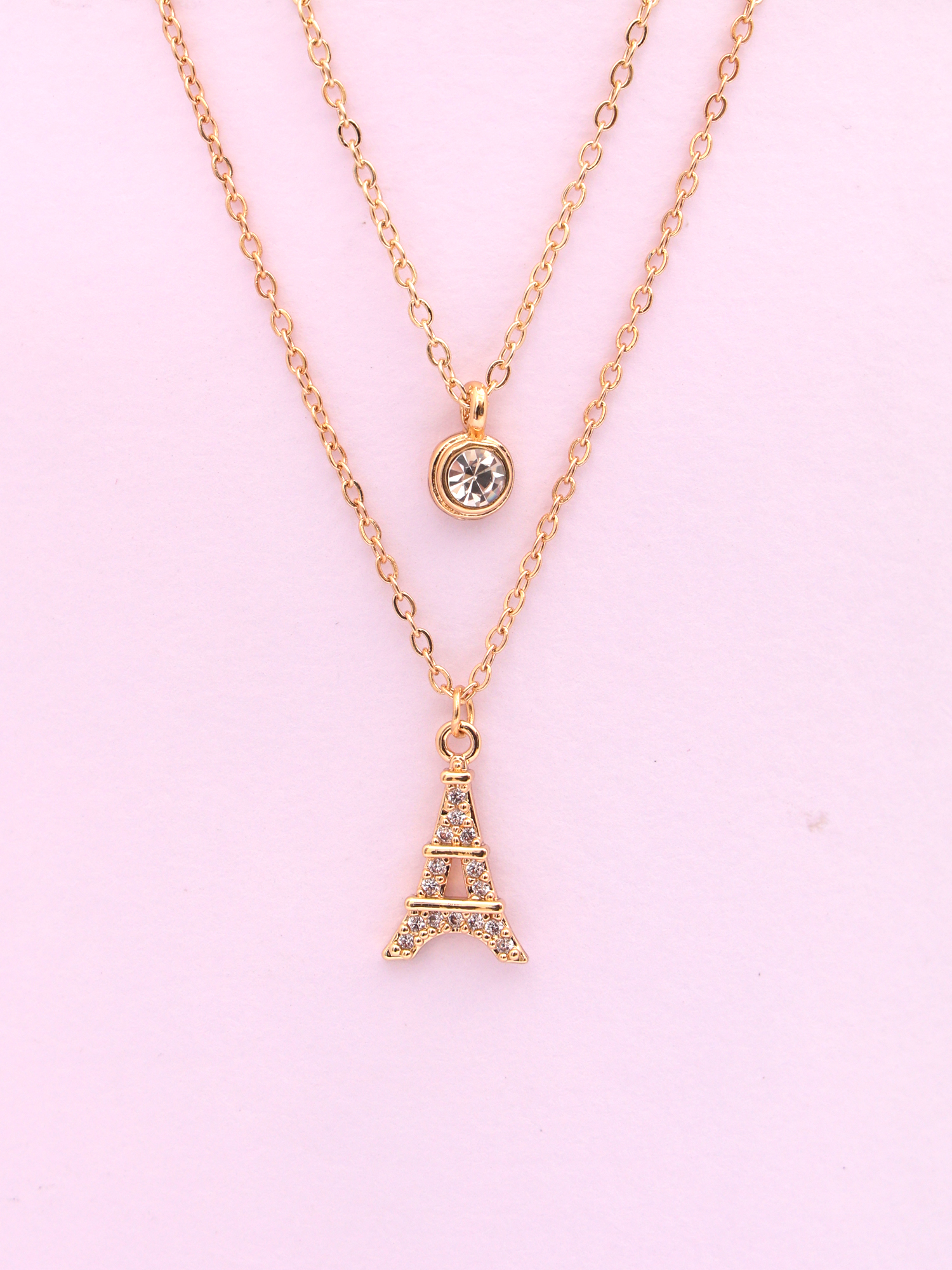 Parisian Glow Double-Layer Anti-Tarnish Necklace