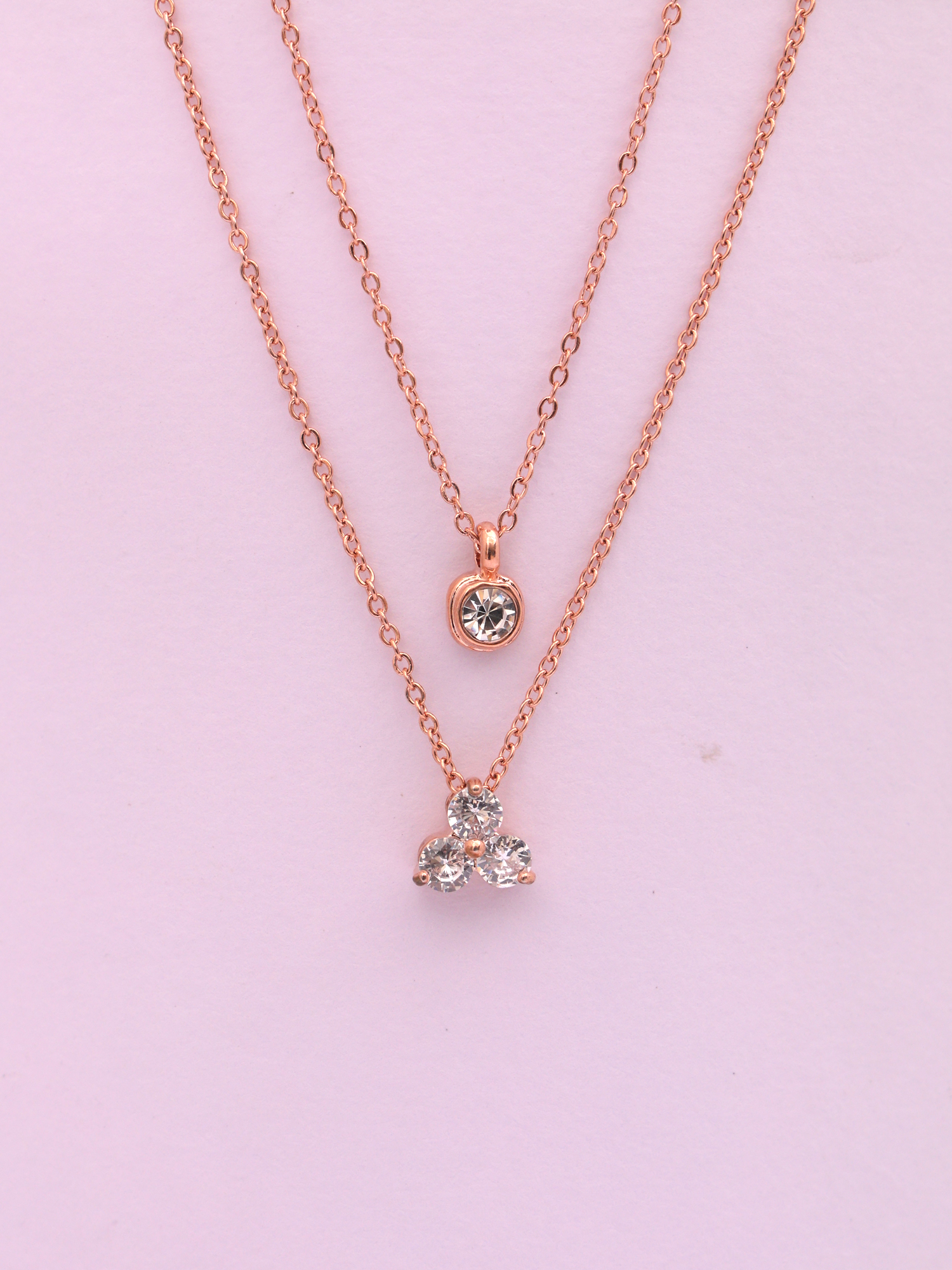 Bloom Spark Double-Layer Anti-Tarnish Necklace