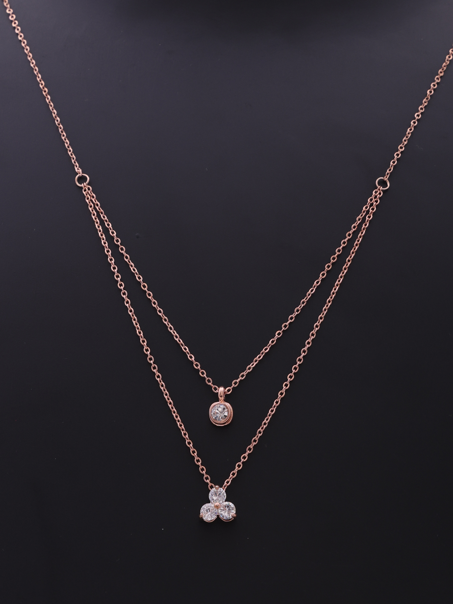 Bloom Spark Double-Layer Anti-Tarnish Necklace