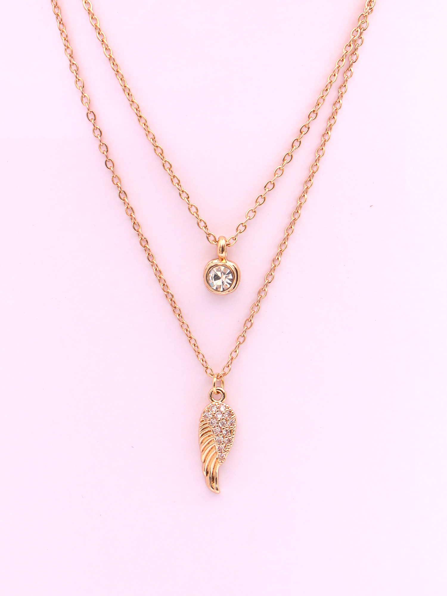 Celestial Wing Double-Layer Anti-Tarnish Necklace