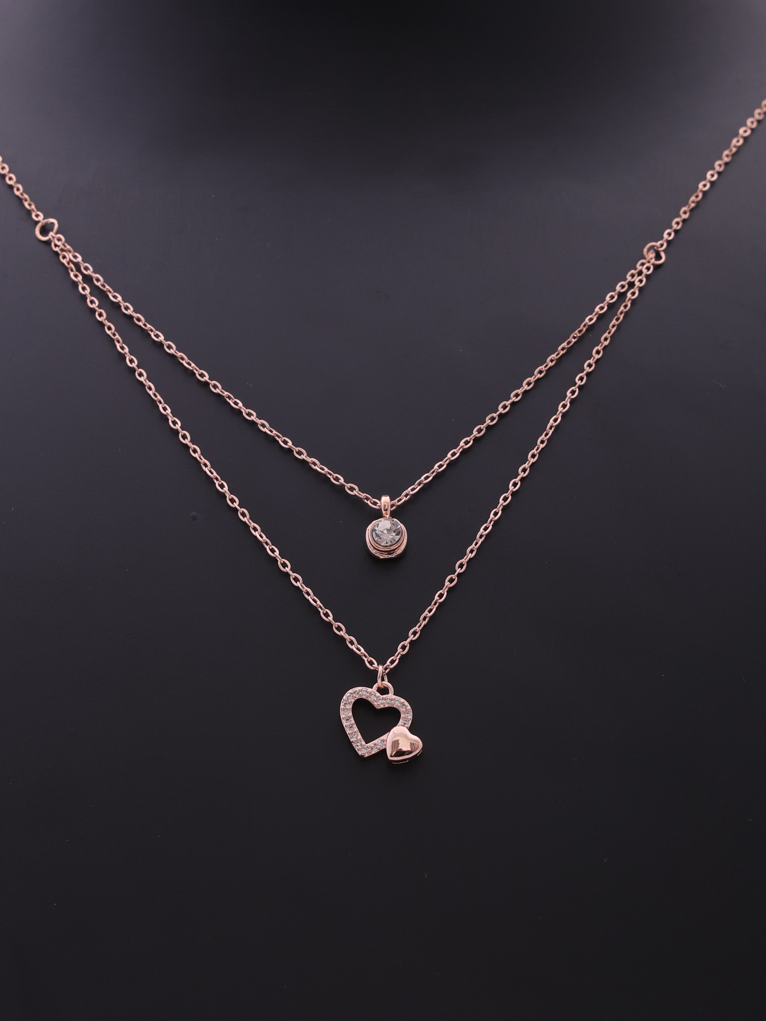 Twin Love Glow Double-Layer Anti-Tarnish Necklace