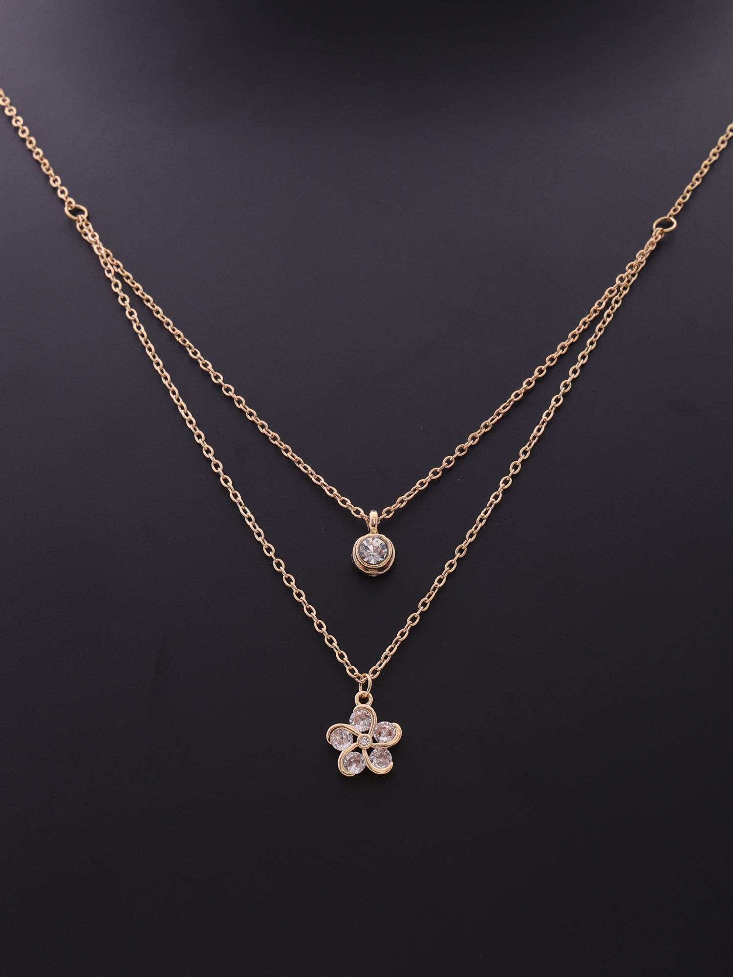Daisy Glow Double-Layer Anti-Tarnish Necklace