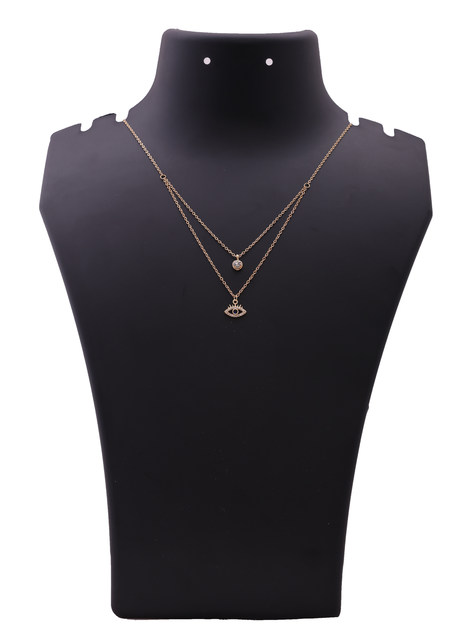 Evil Eye Glow Double-Layer Anti-Tarnish Necklace