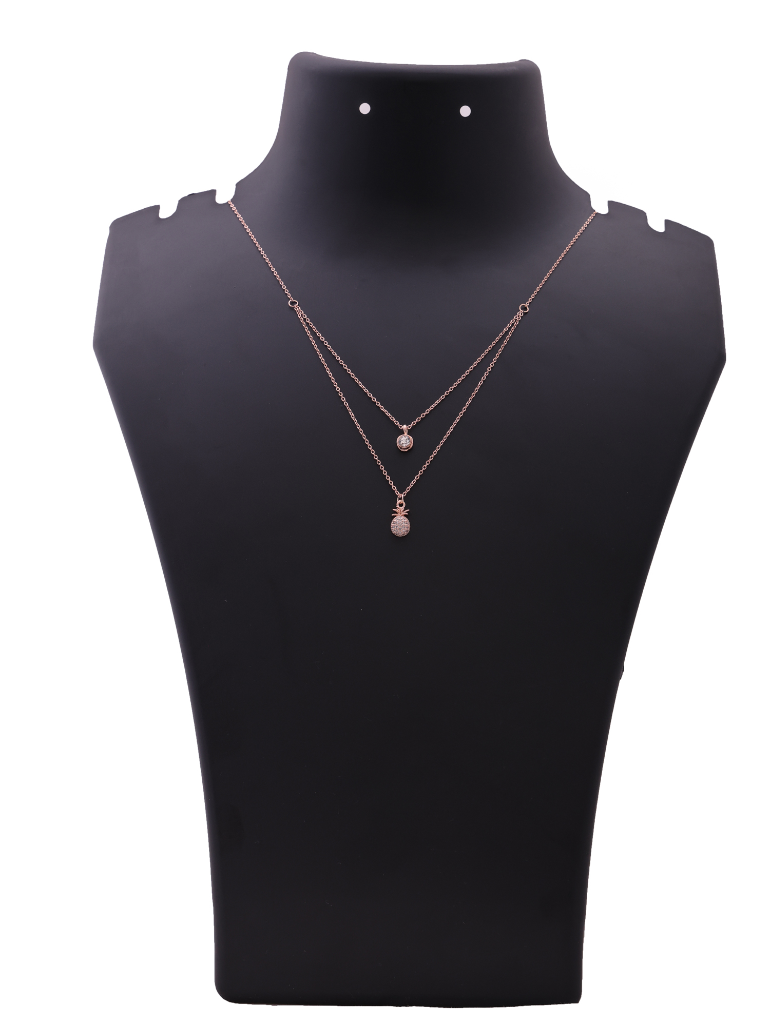 Tropical Glow Pineapple Double-Layer Anti-Tarnish Necklace