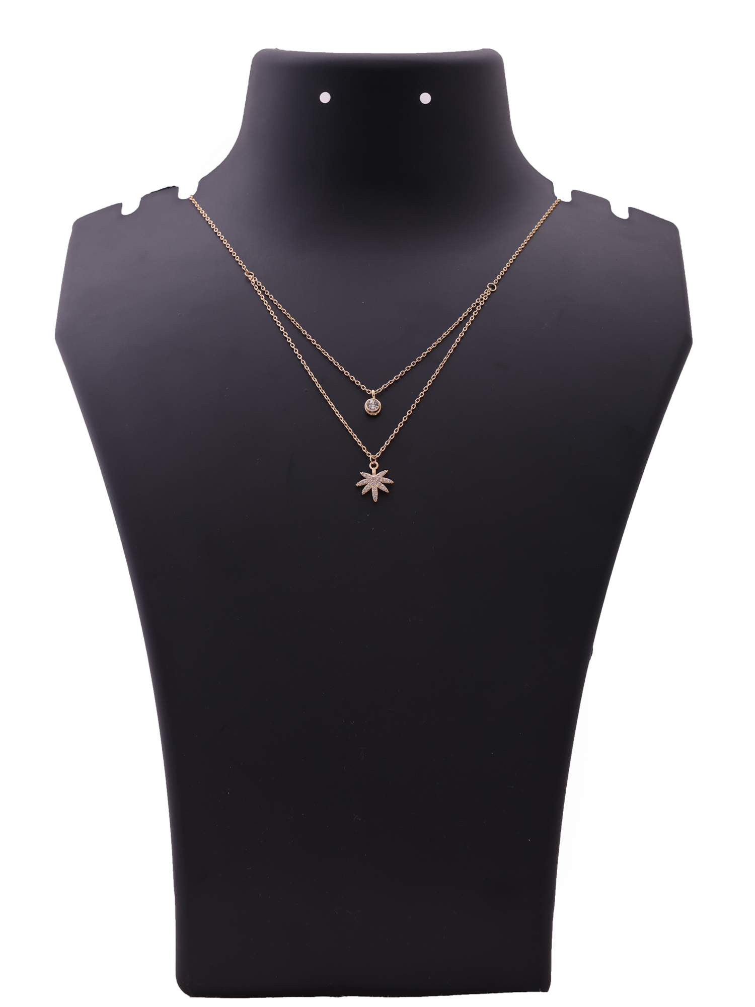 Tropical Luxe Palm Double-Layer Anti-Tarnish Necklace