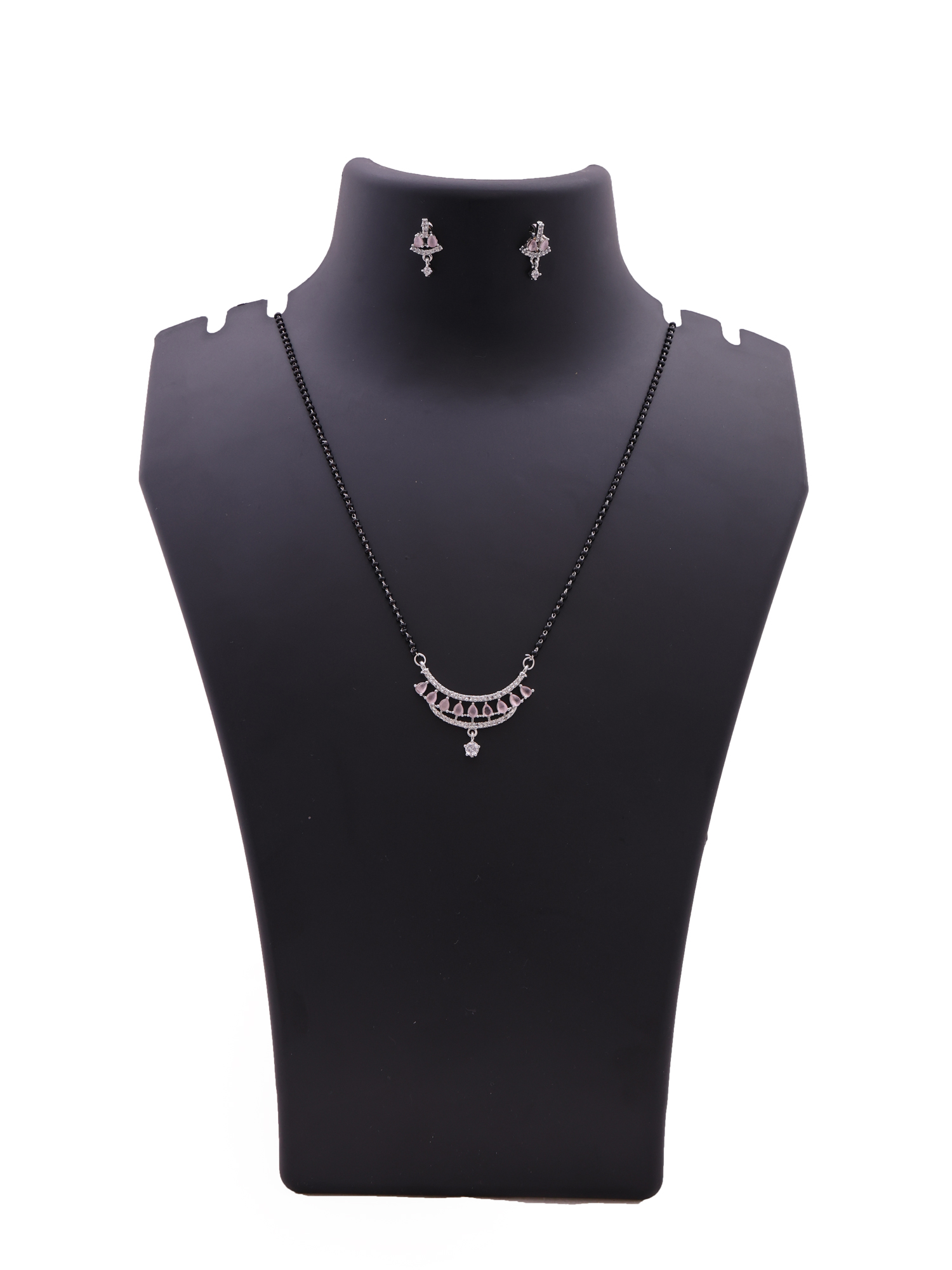 Blush Arc Elegance Mangalsutra Necklace Set