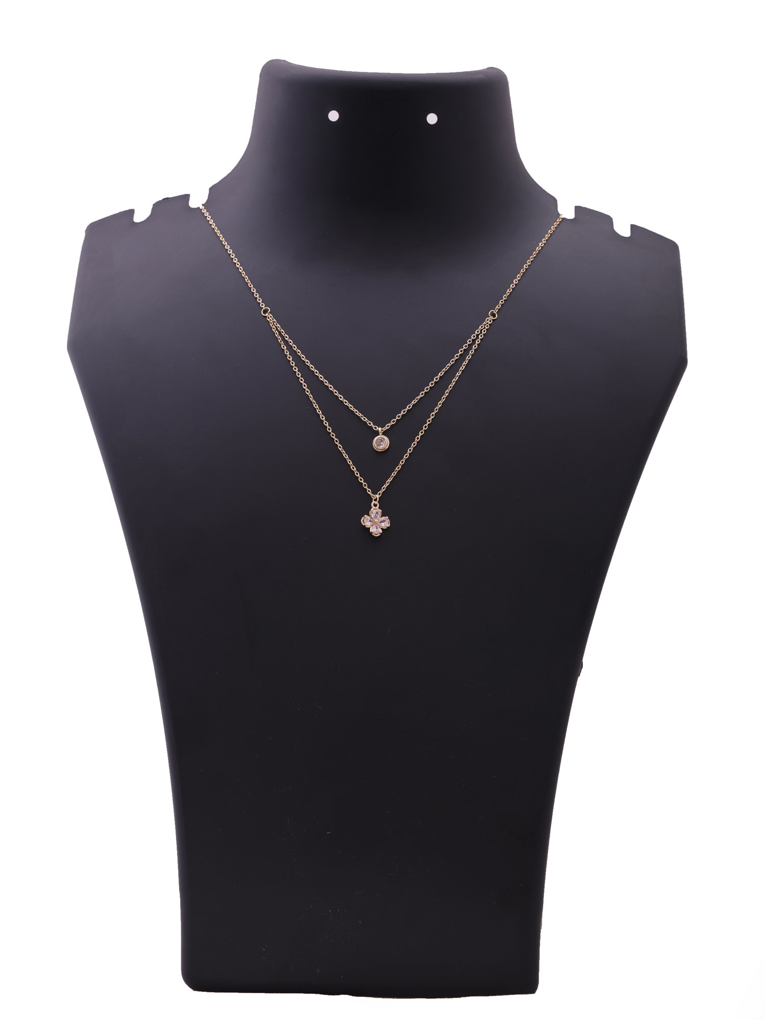 Blossom Charm Layered Necklace (Gold & Rose Gold)