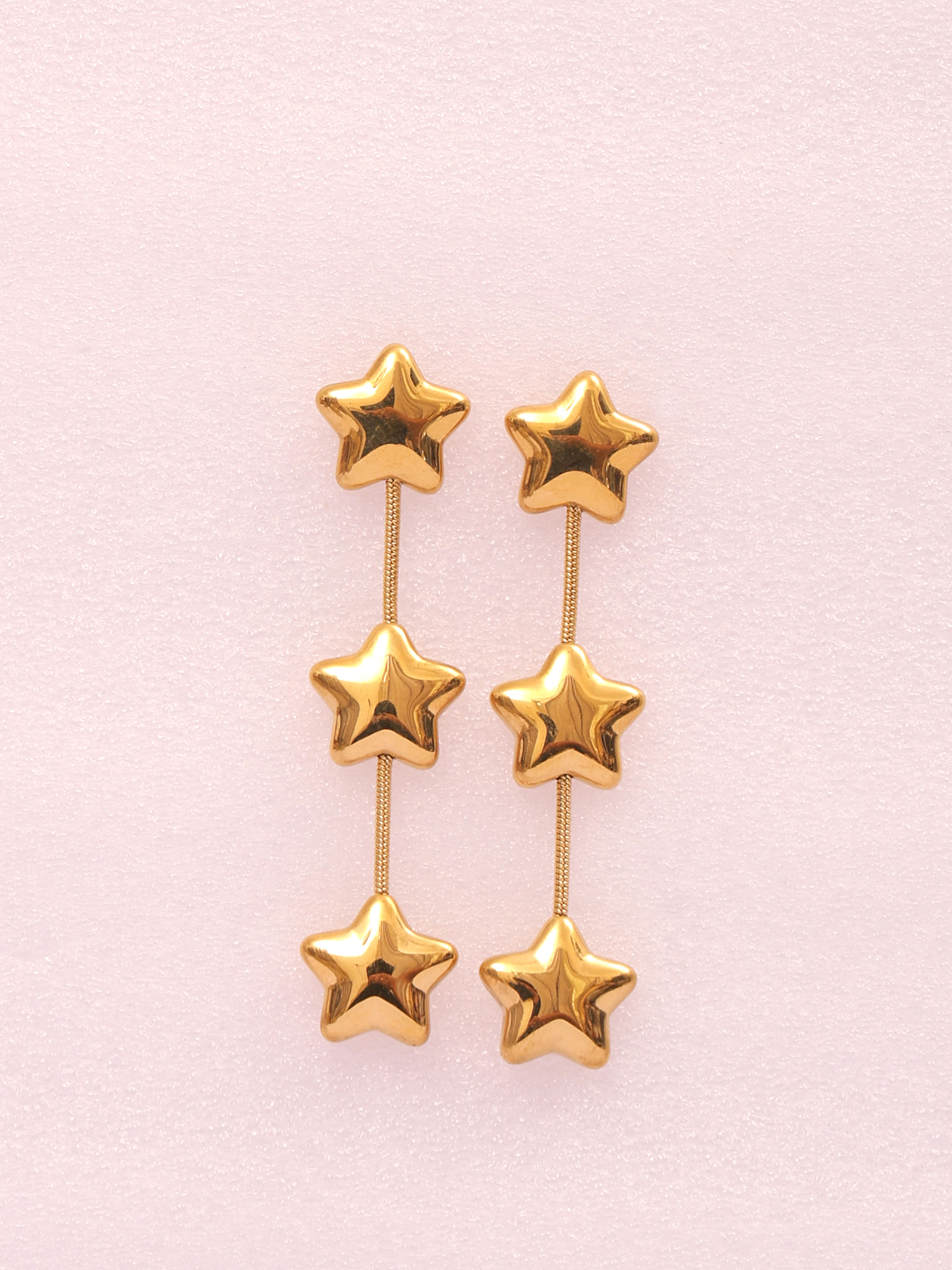 Celestial Star Anti-Tarnish Drop Earrings