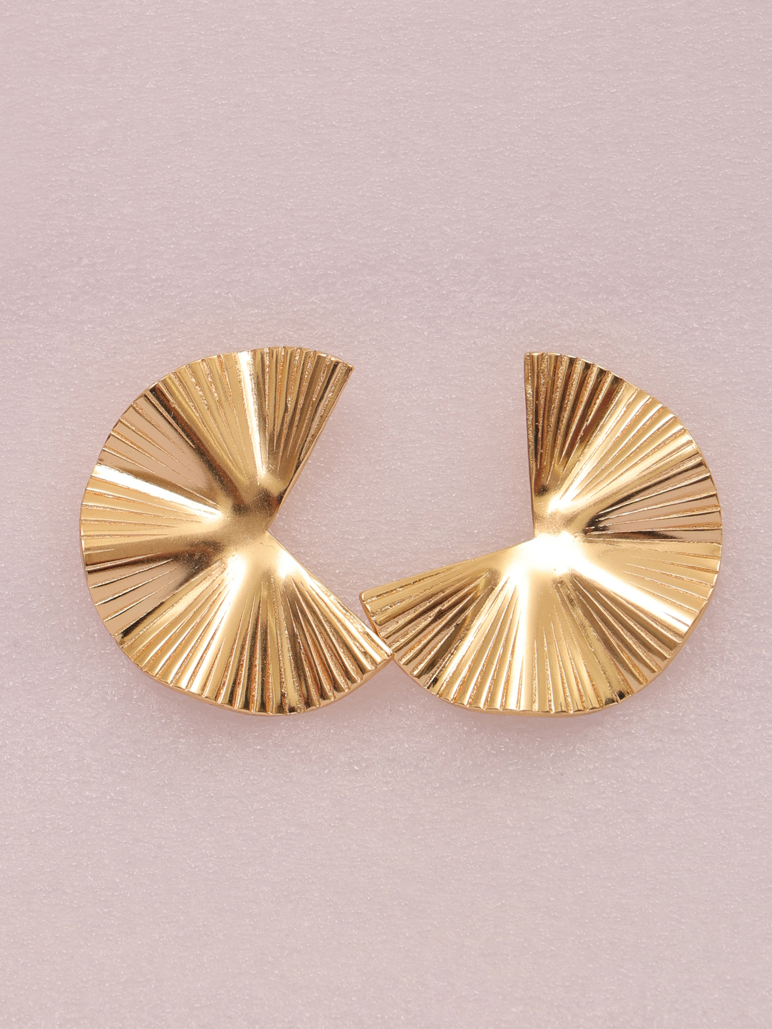 Radiant Fan Anti-Tarnish Statement Earrings