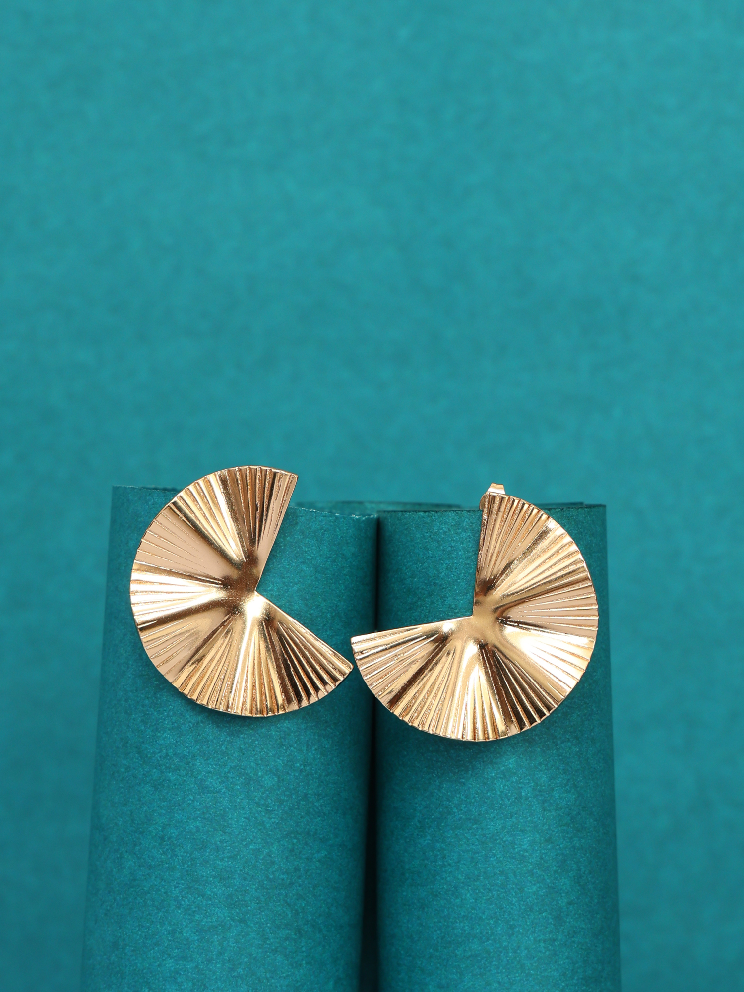 Radiant Fan Anti-Tarnish Statement Earrings