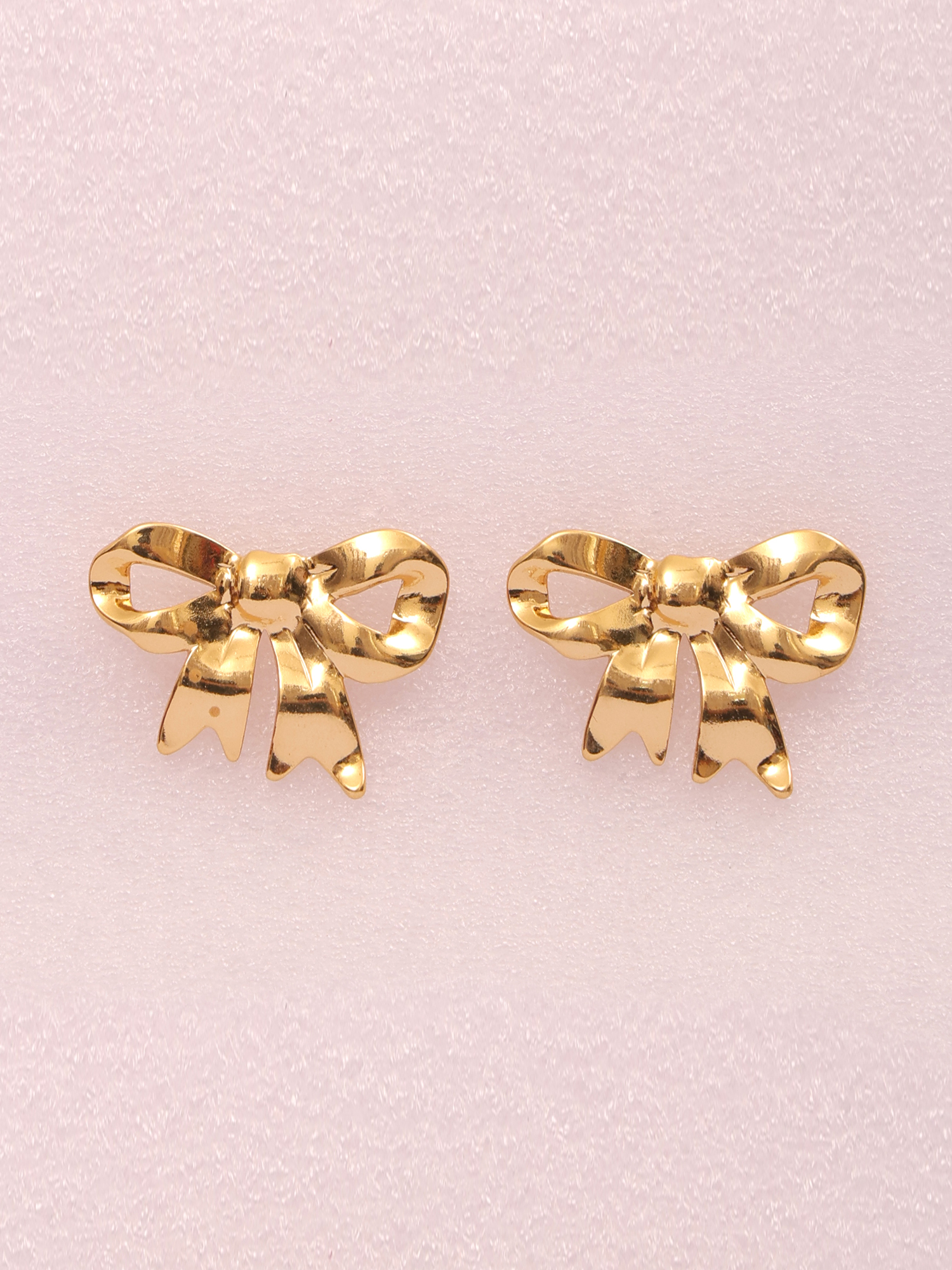Classic Bow Anti-Tarnish Stud Earrings
