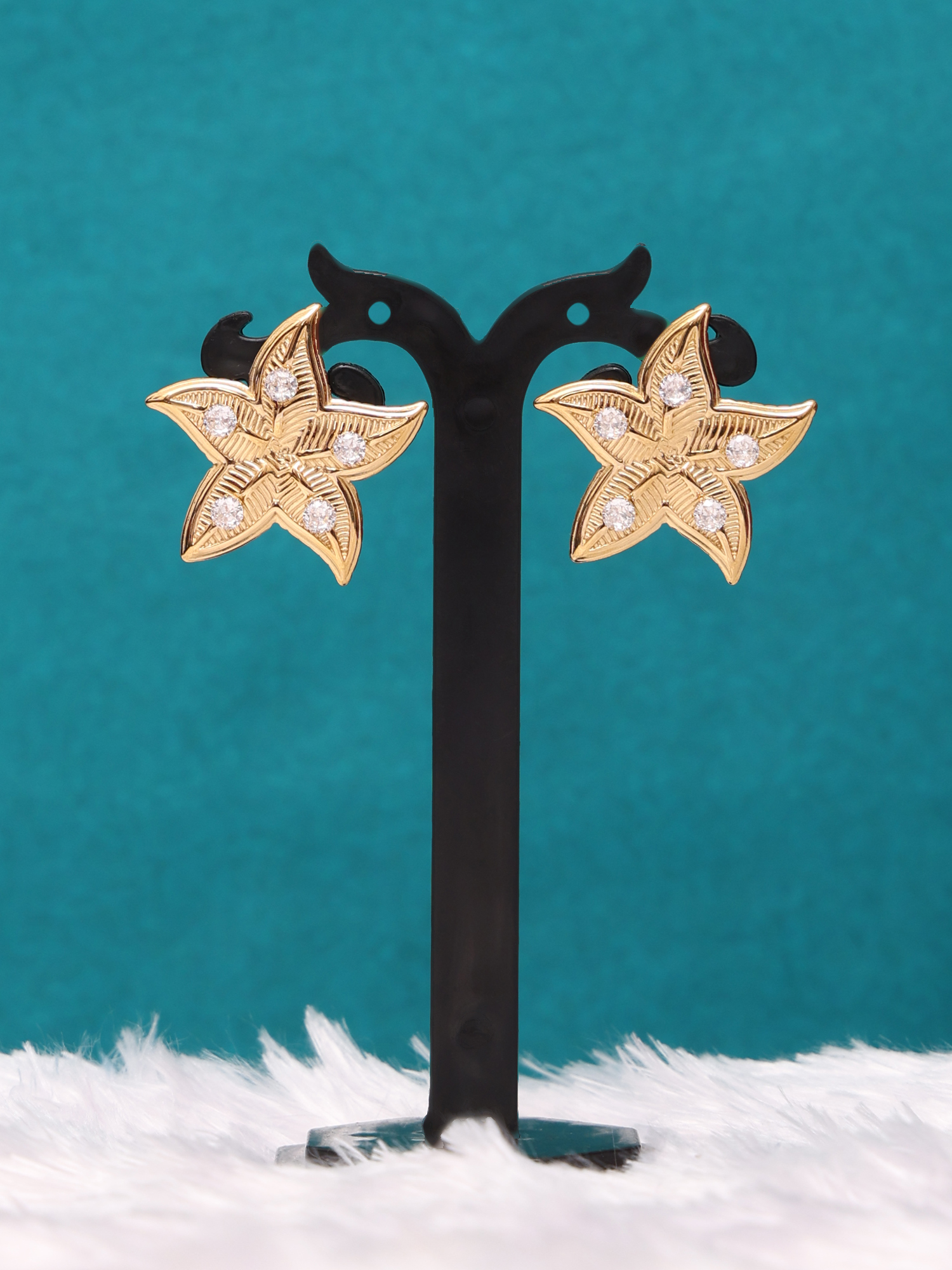 Starlight Bloom Anti-Tarnish Earrings