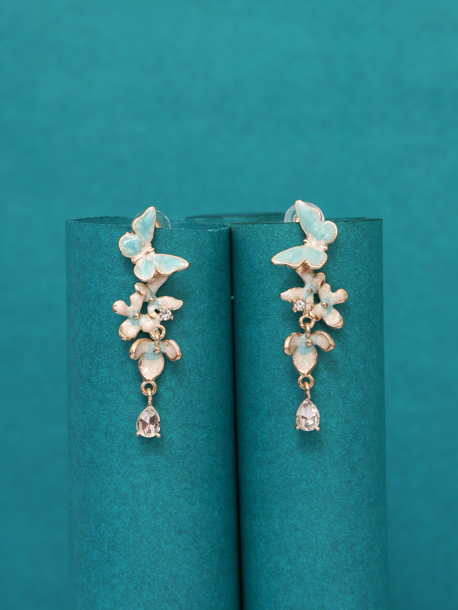 Butterfly Blossom Anti-Tarnish Earrings