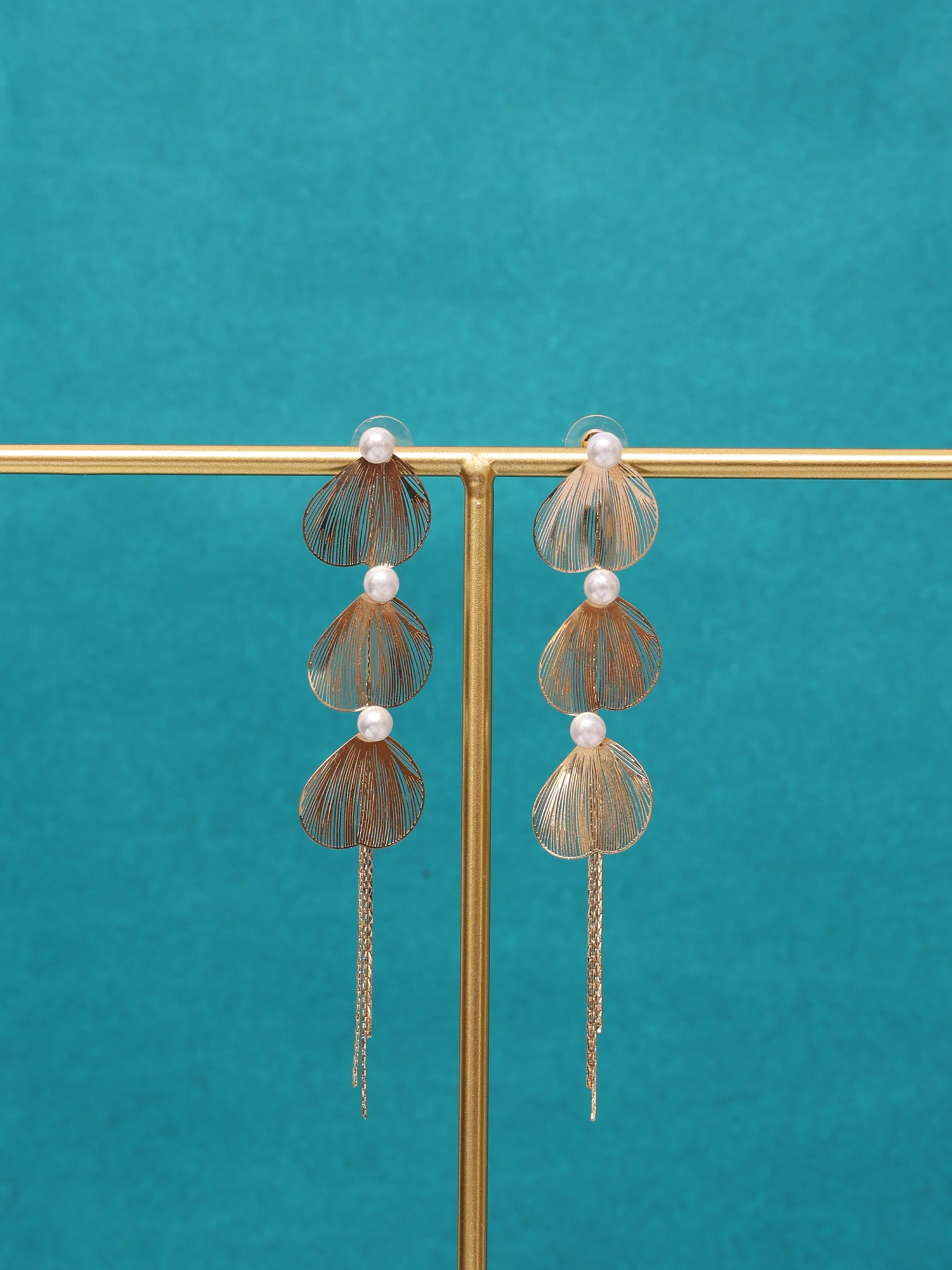 Pearl Cascade Anti-Tarnish Earrings