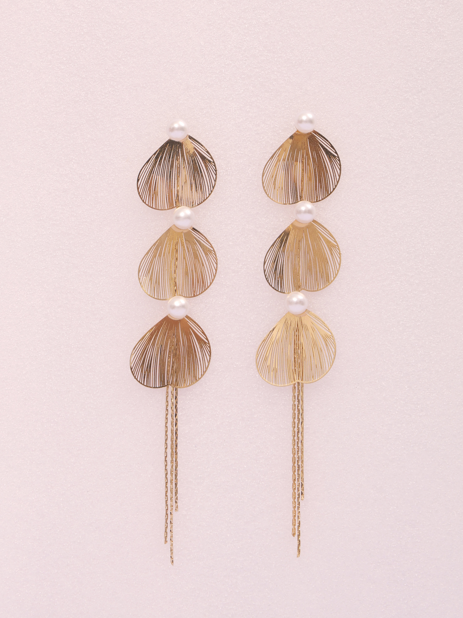 Pearl Cascade Anti-Tarnish Earrings