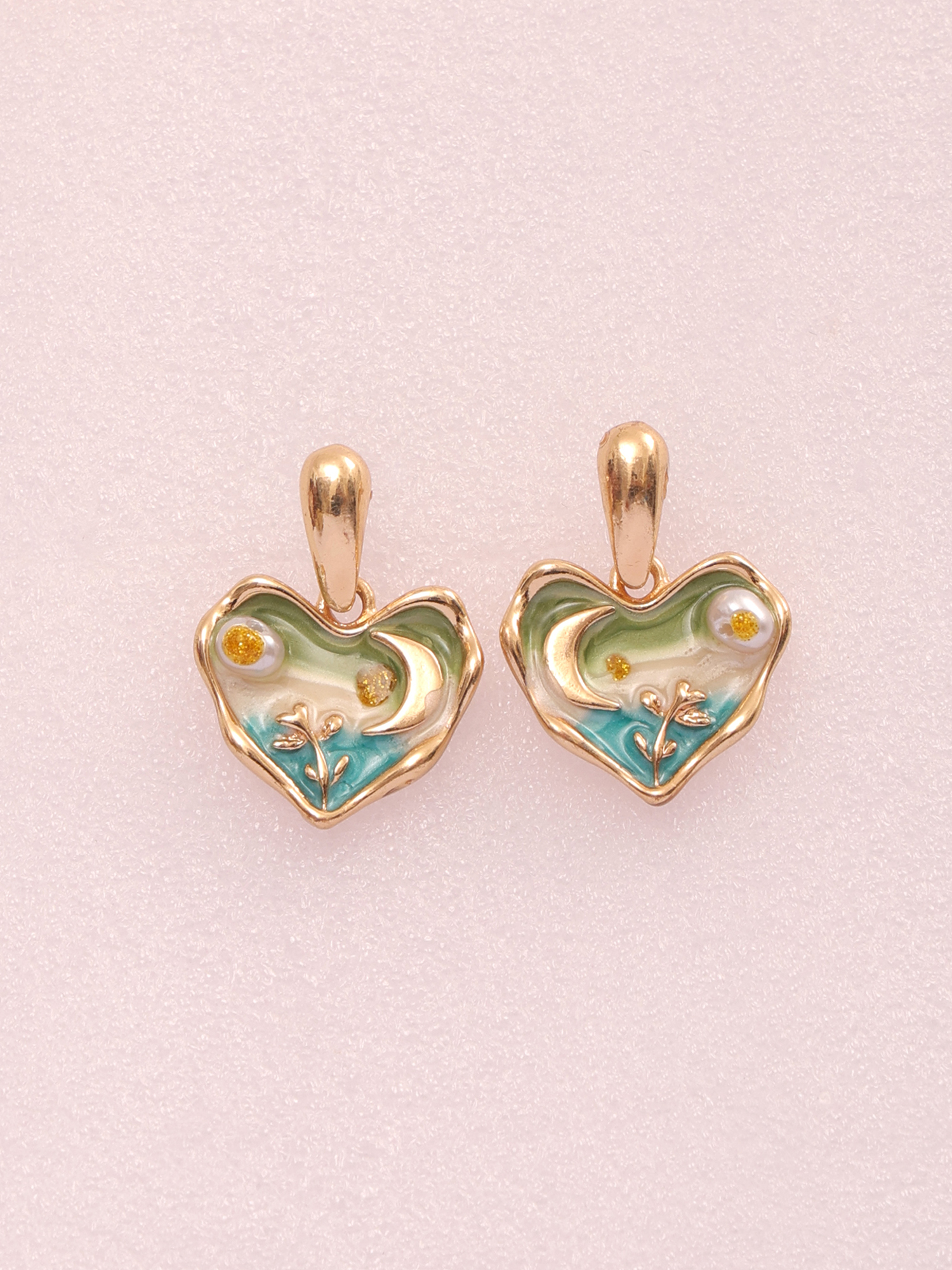 Meadow Heart Anti-Tarnish Earrings
