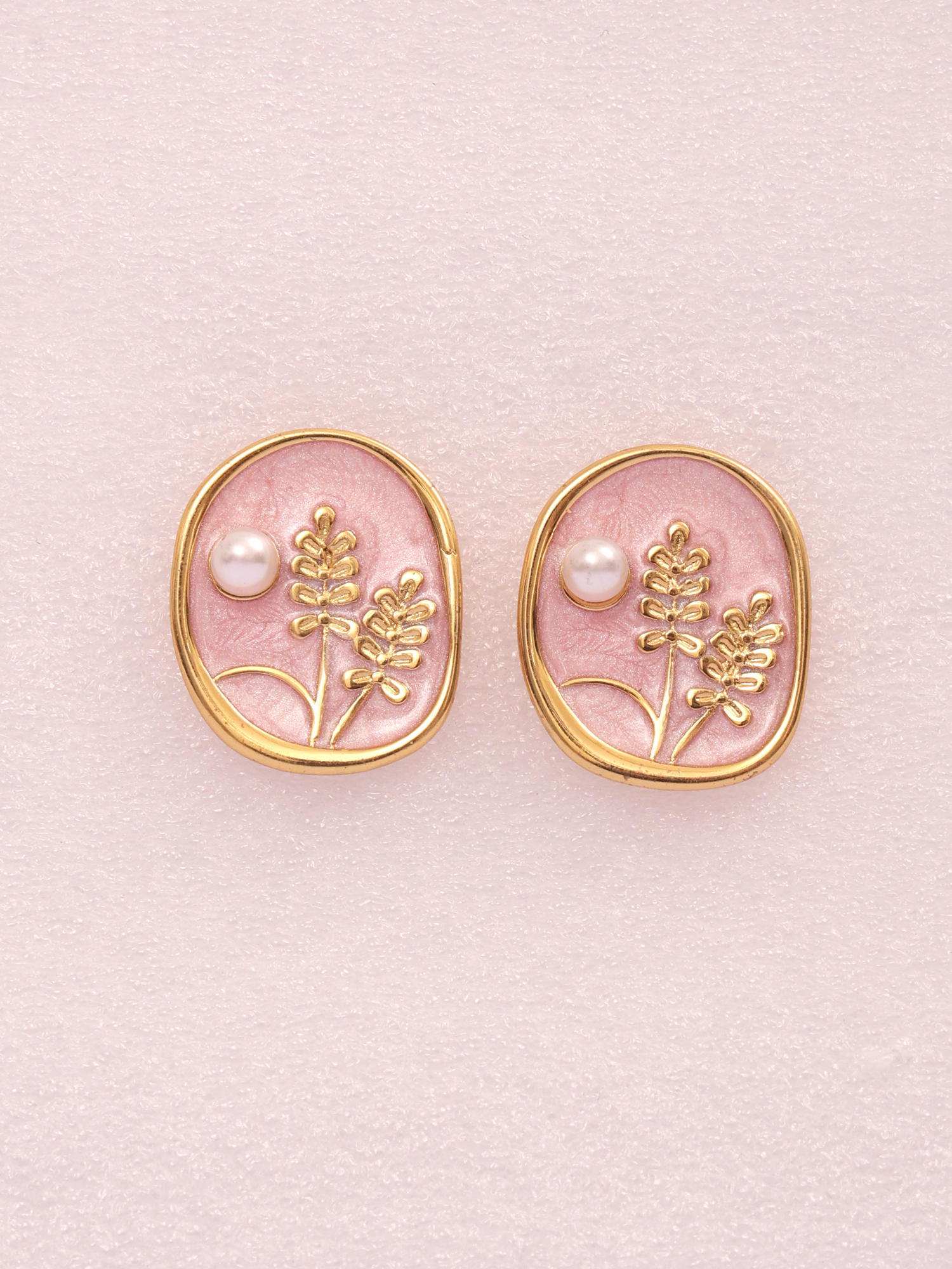 Blush Pearl Garden Anti-Tarnish Earrings