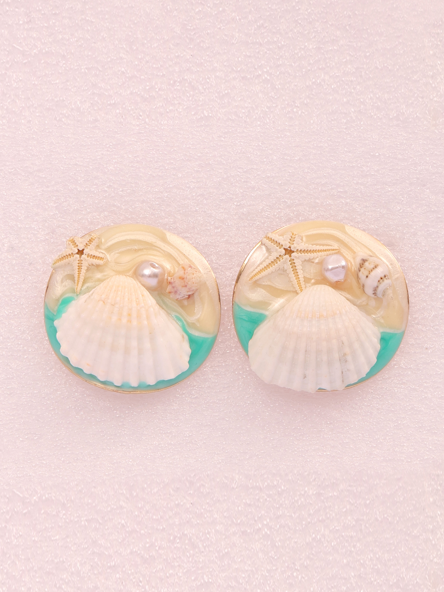 Ocean Treasure Shell Anti-Tarnish Earrings