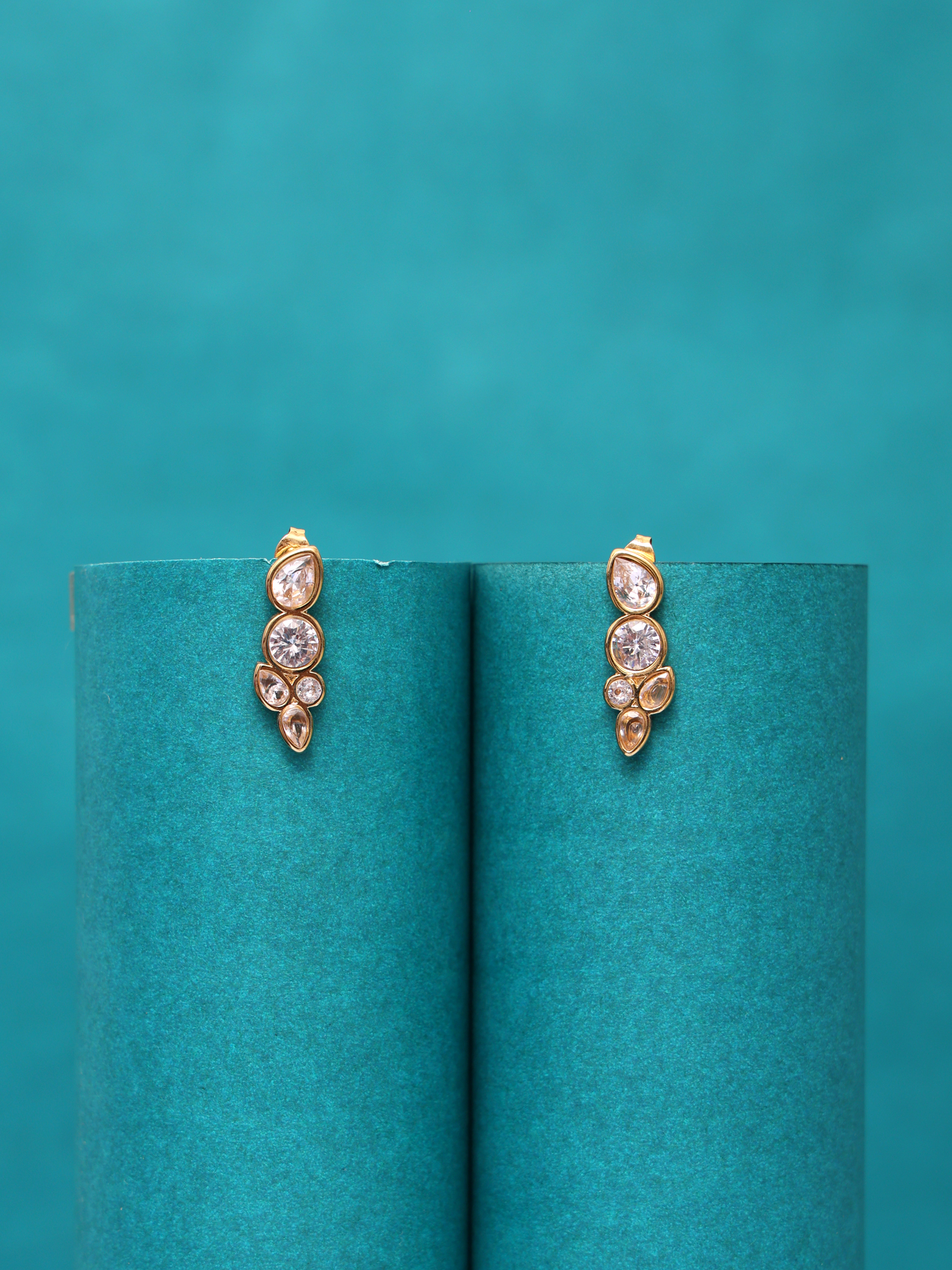 Blush Crystal Glow Anti-Tarnish Earrings