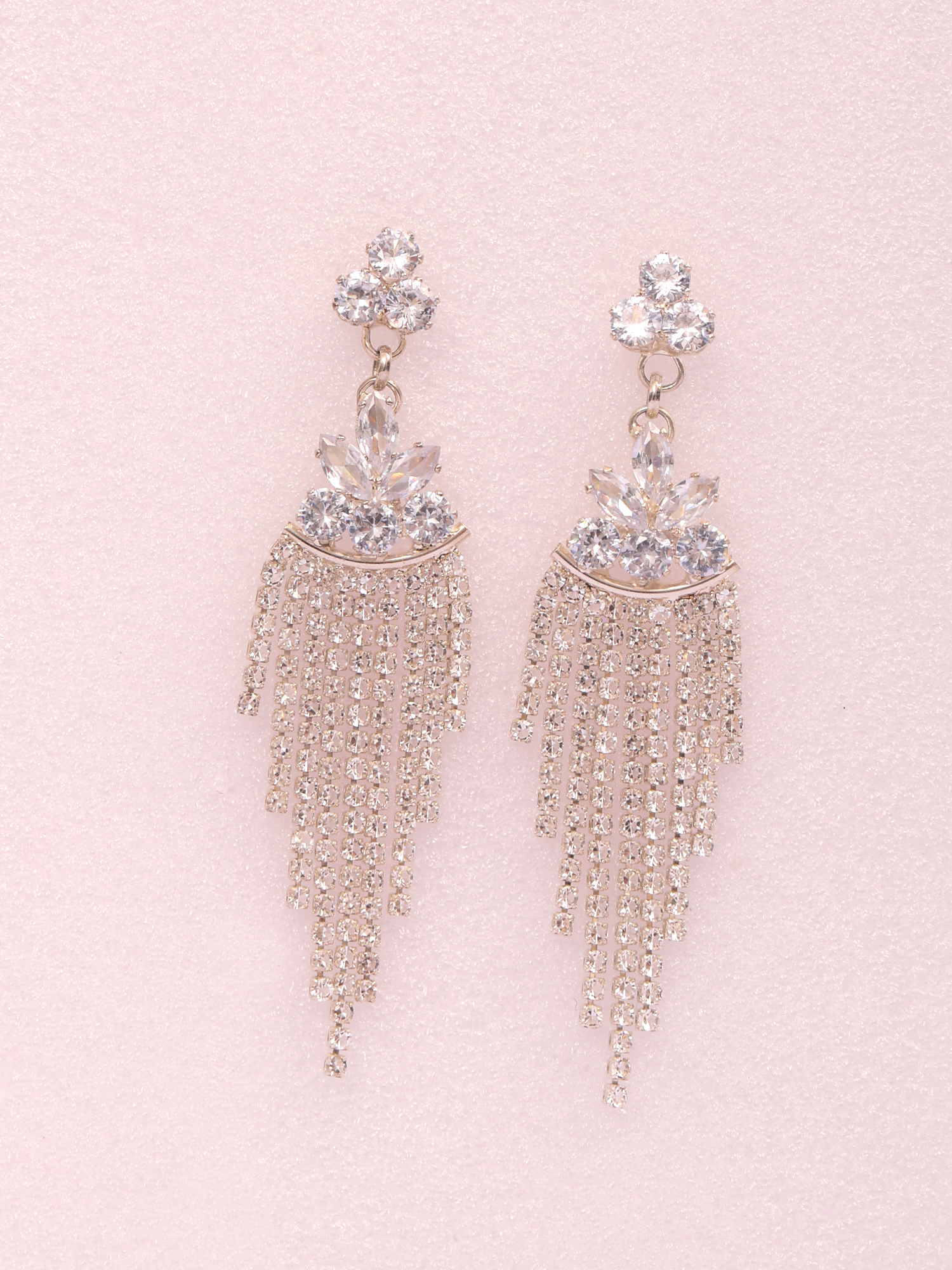 Celeste Crystal Tassel Dangler Earrings