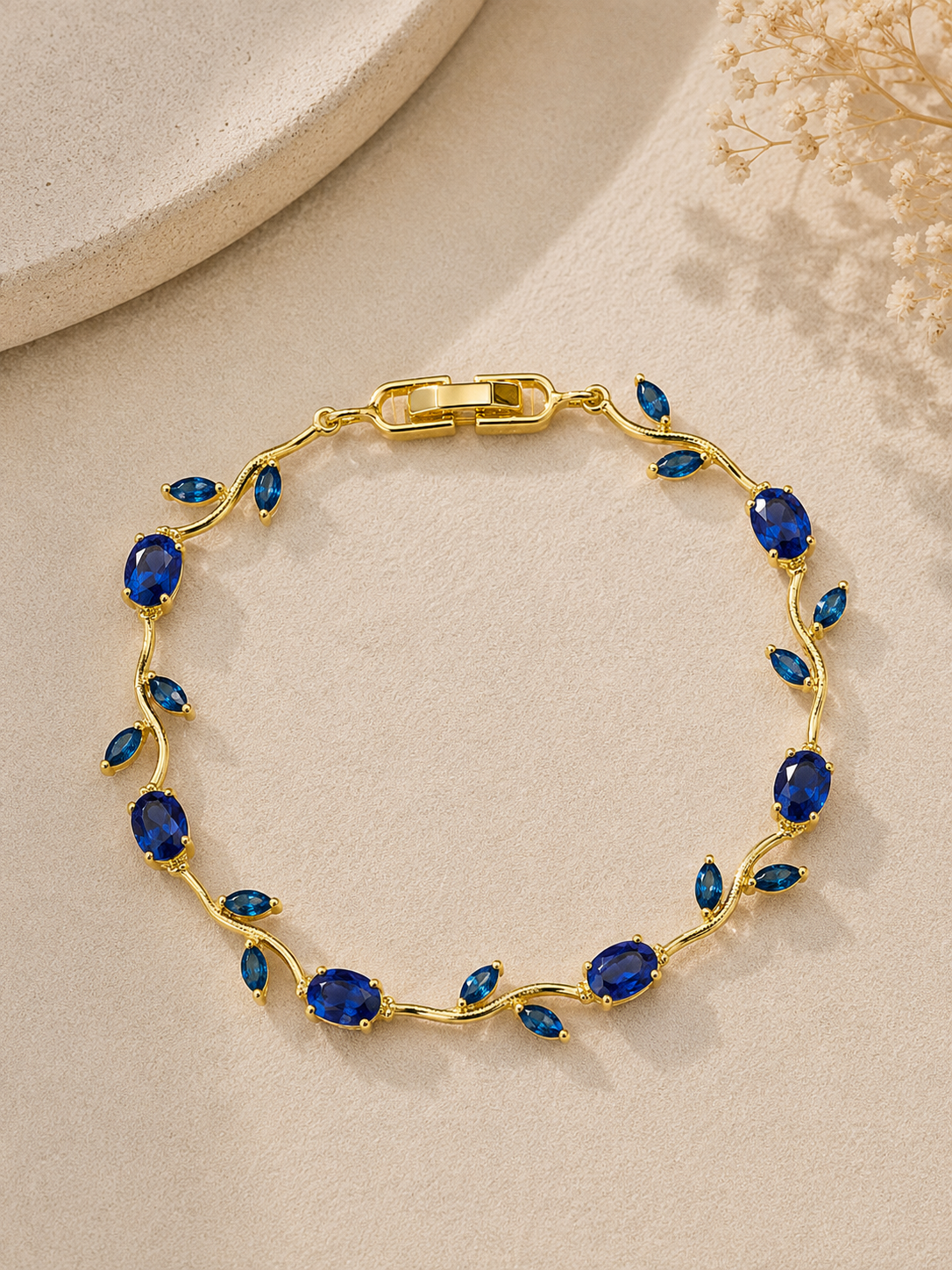 Rivaaya Tulip Blue Anti-Tarnish Bracelet