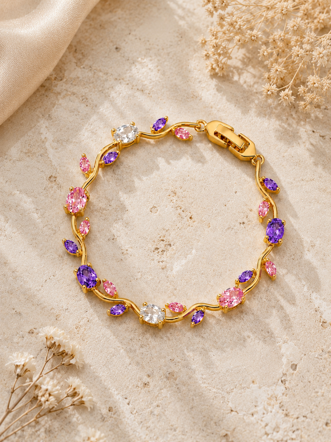 Rivaaya Tulip Blossom Anti-Tarnish Bracelet