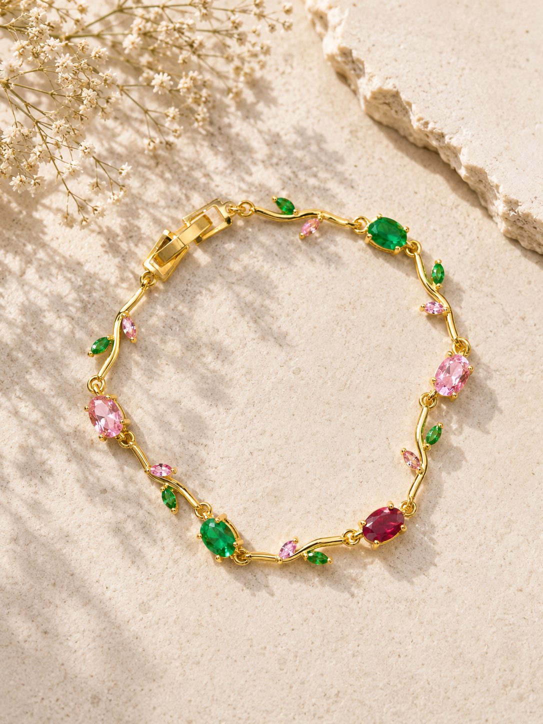 Rivaaya Enchanted Tulip Anti-Tarnish Bracelet