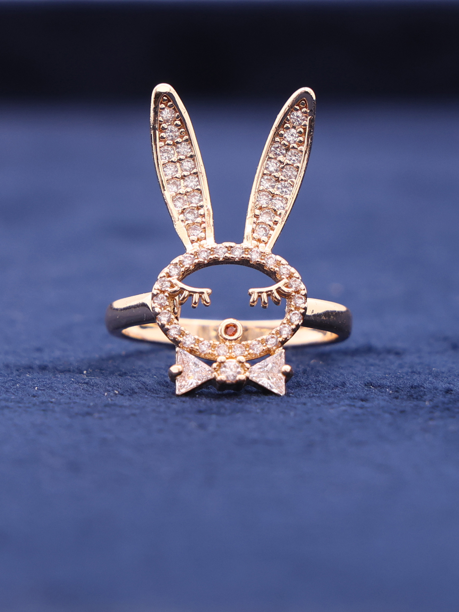 Bunny Bliss Crystal Ring