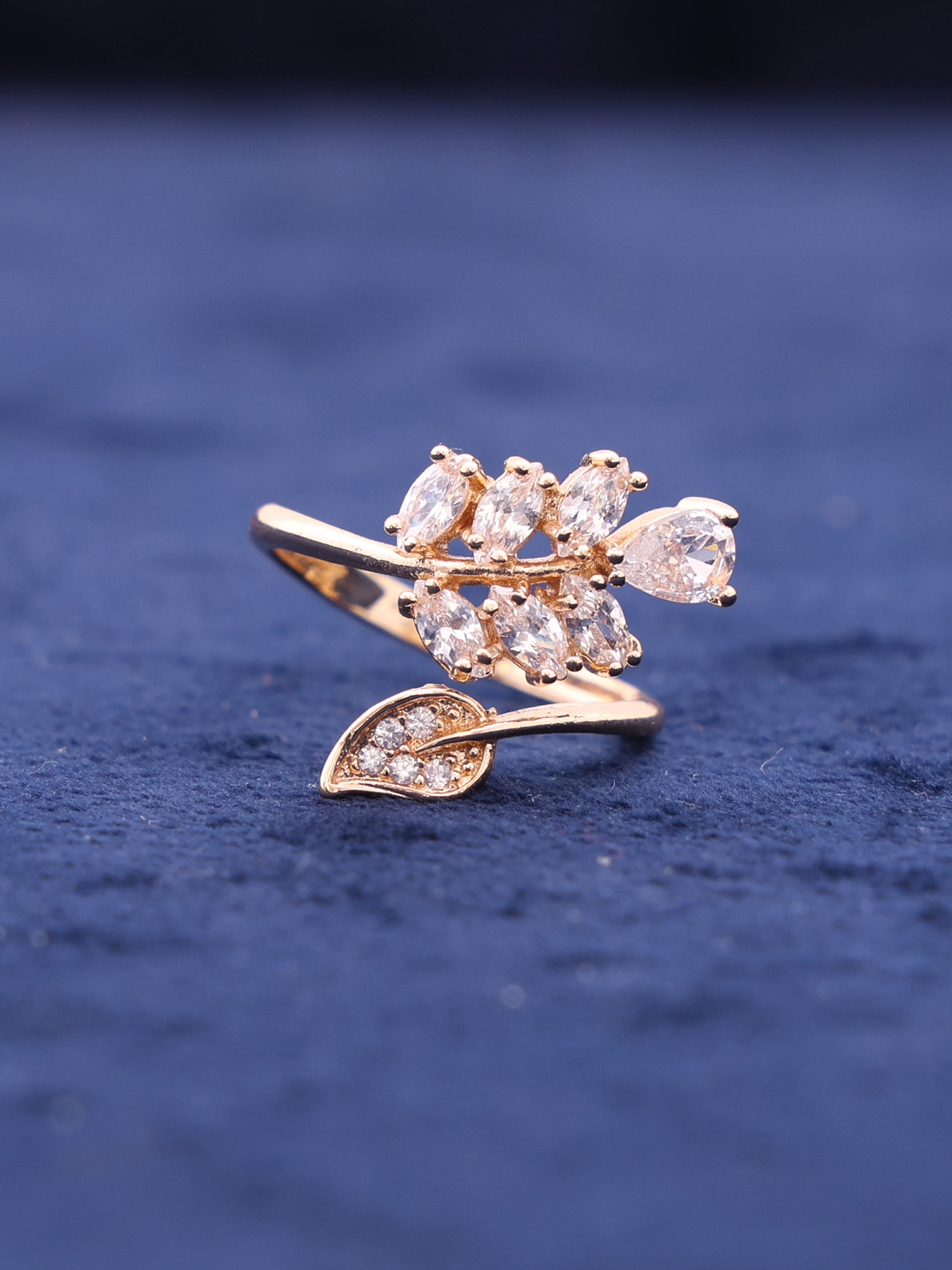Blossom Vine Crystal Ring