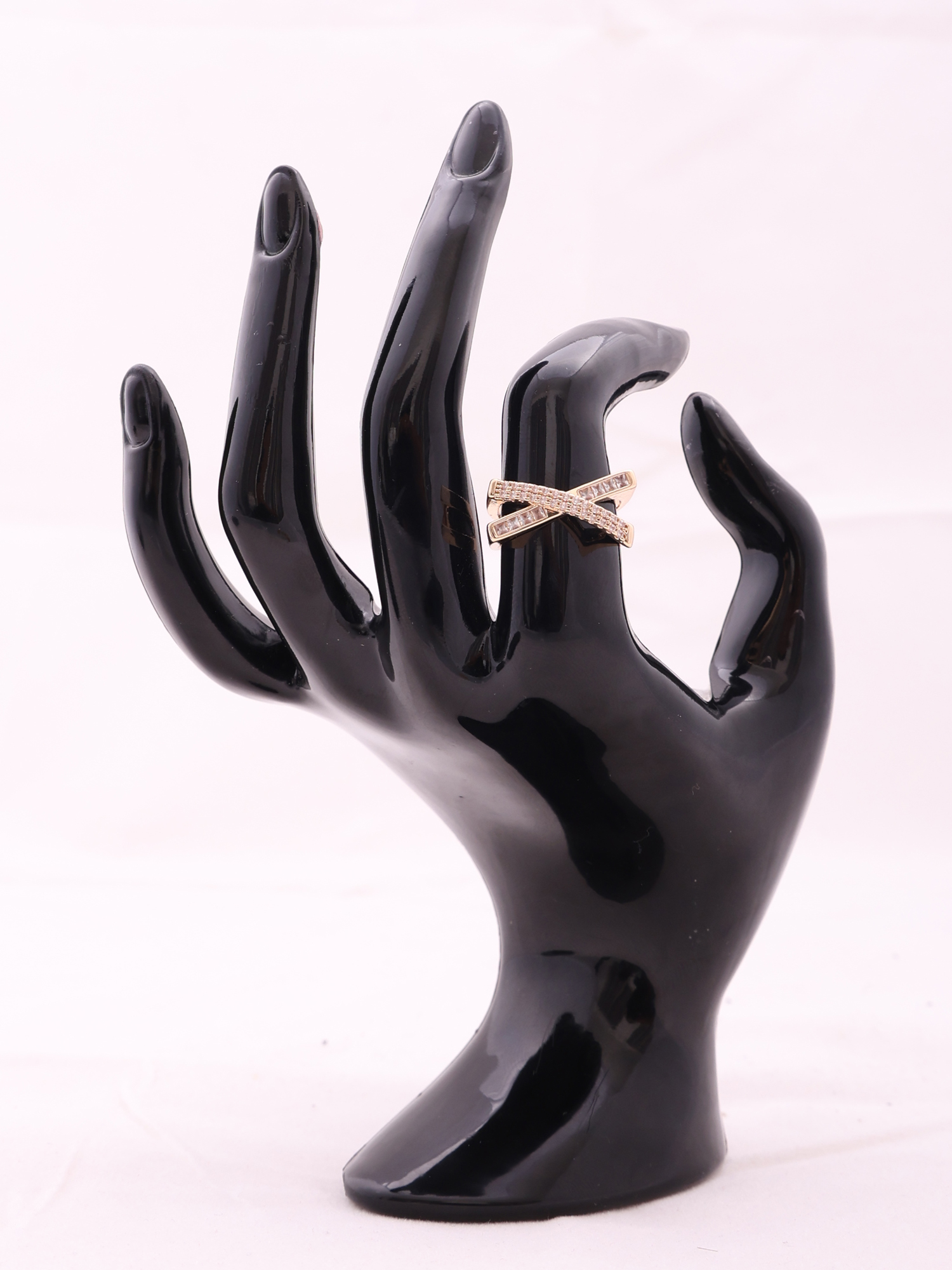 Nova Crossline Crystal Ring